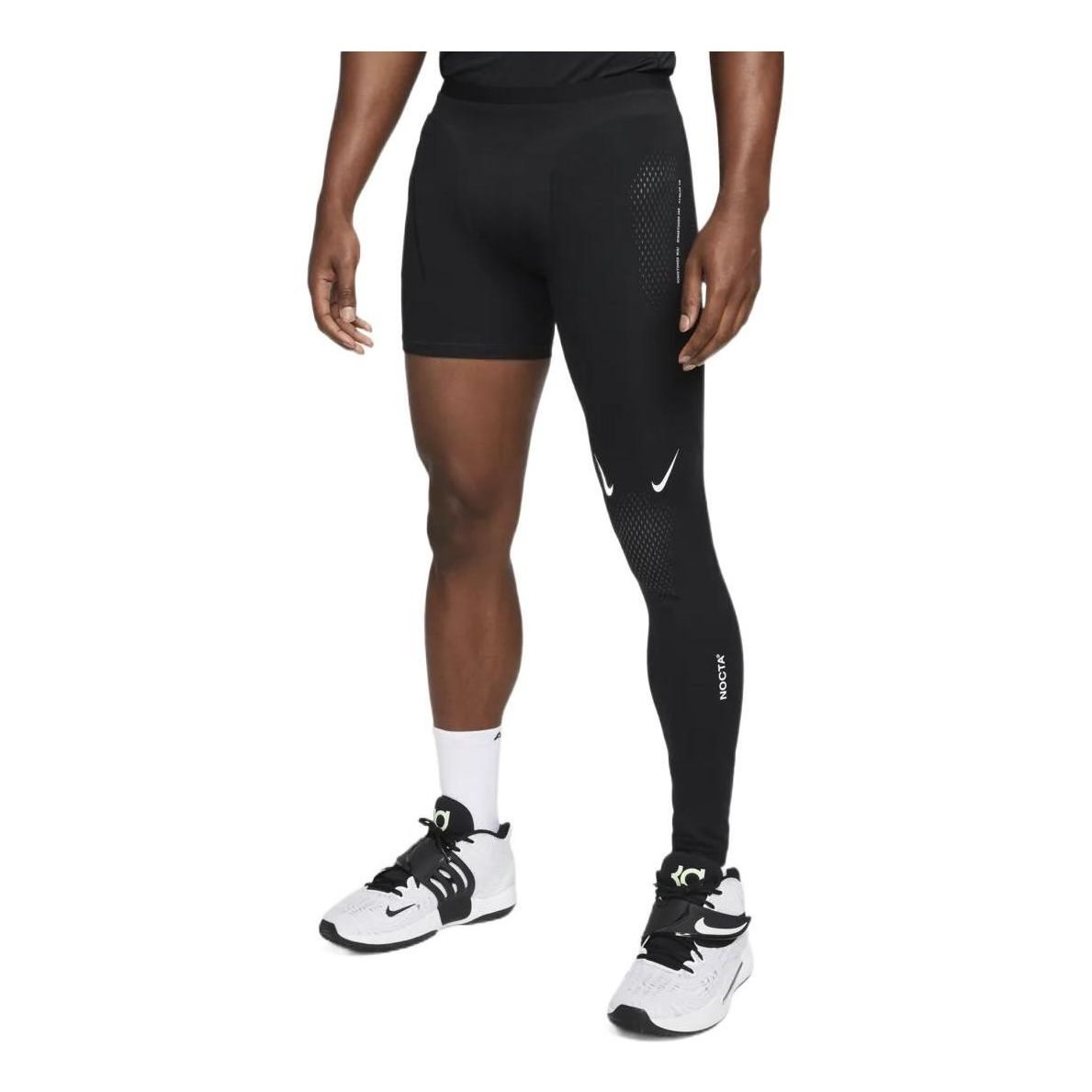 Nike x NOCTA Basketball Single Leg Tights Left 'Black' DN0005-010 - 1