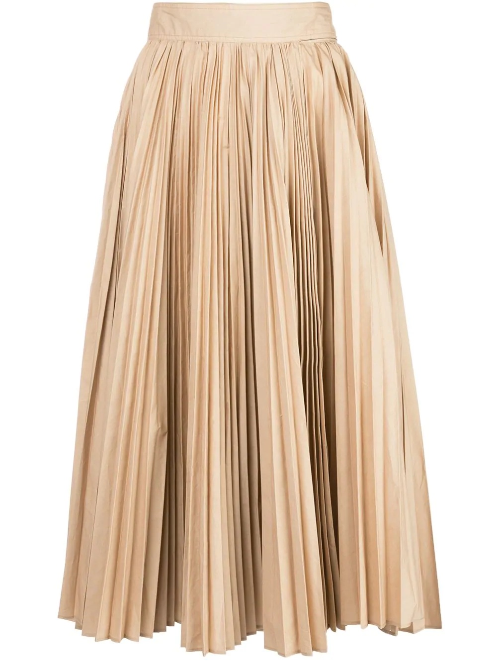 pleated poplin skirt - 1