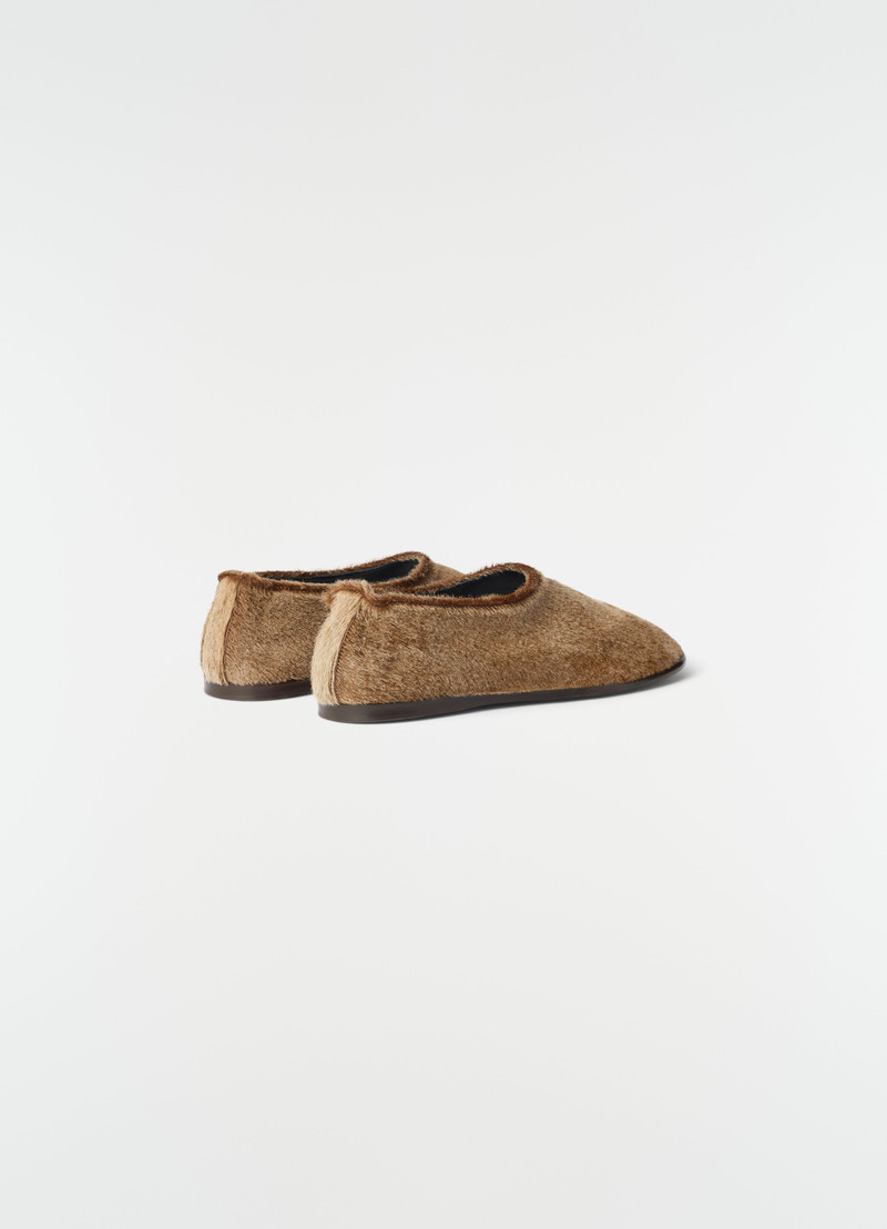 GLOVE SLIP-ONS IN NATURAL PONY-STYLE LEATHER 3