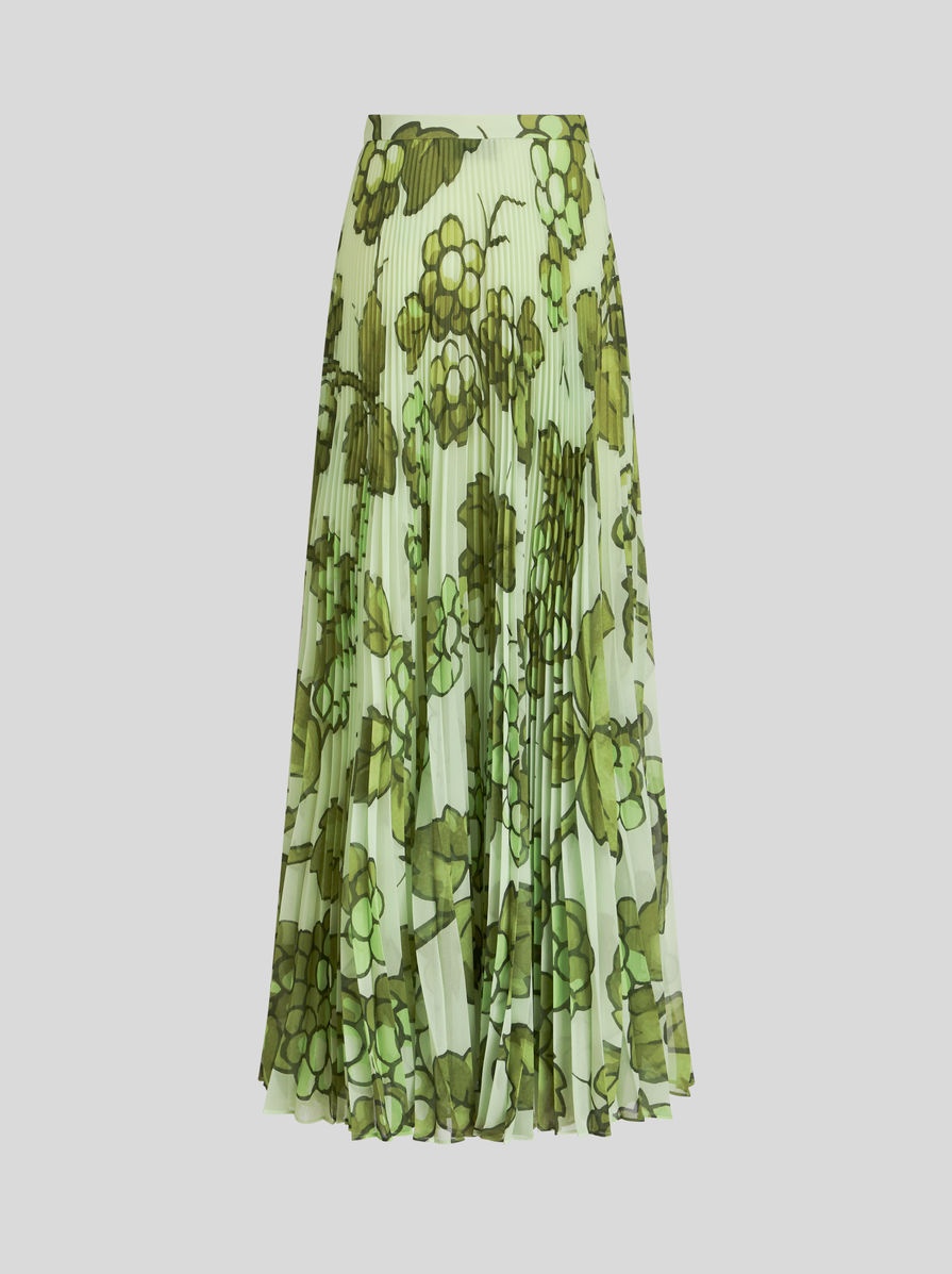 LONG PLEATED SKIRT - 5