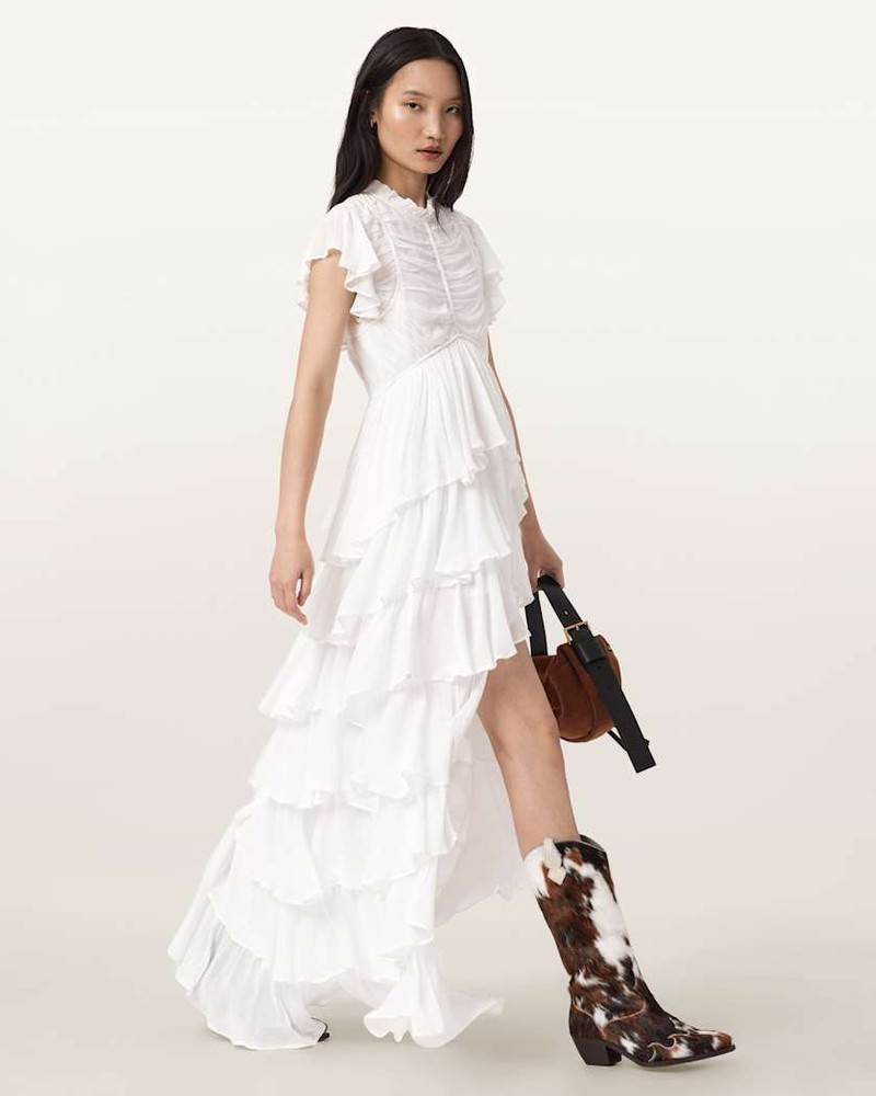 SHAELA RUFFLED MAXI DRESS 5