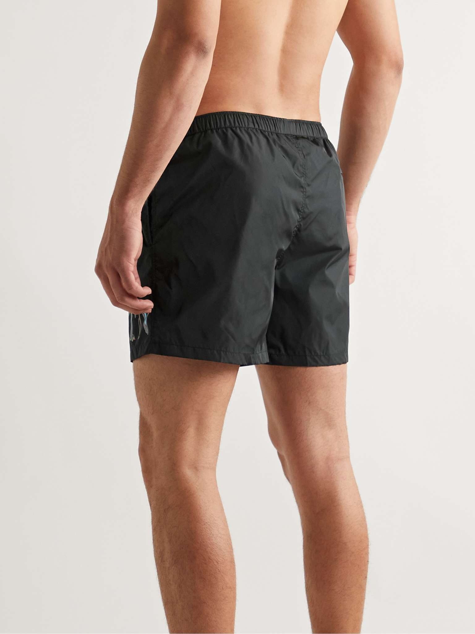 Mid-Length Logo-Print Swim Shorts - 3