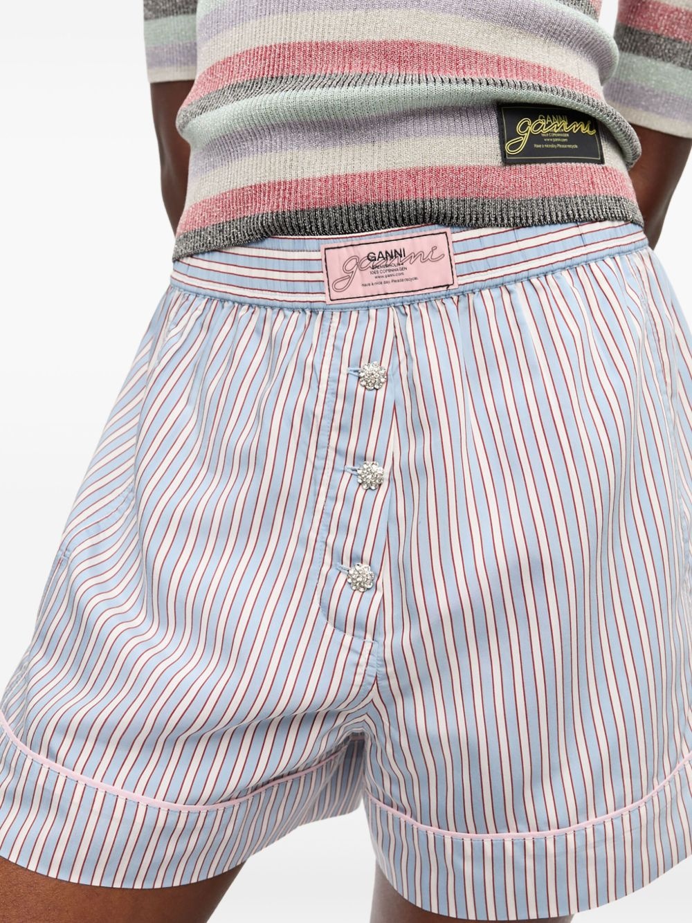 striped shorts - 5