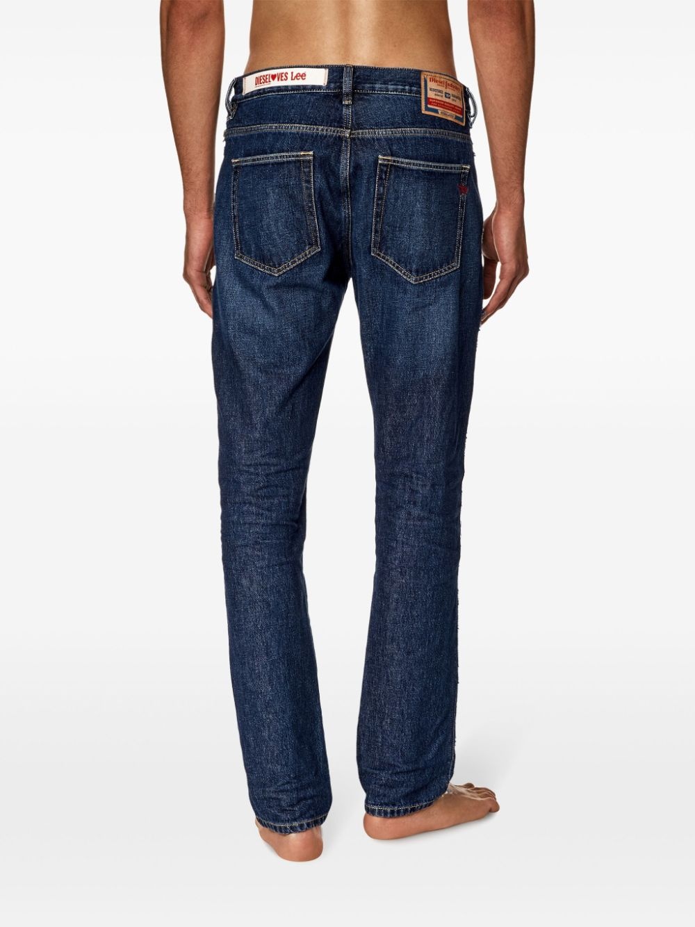 Dieseloves two-tone mid-rise jeans - 2
