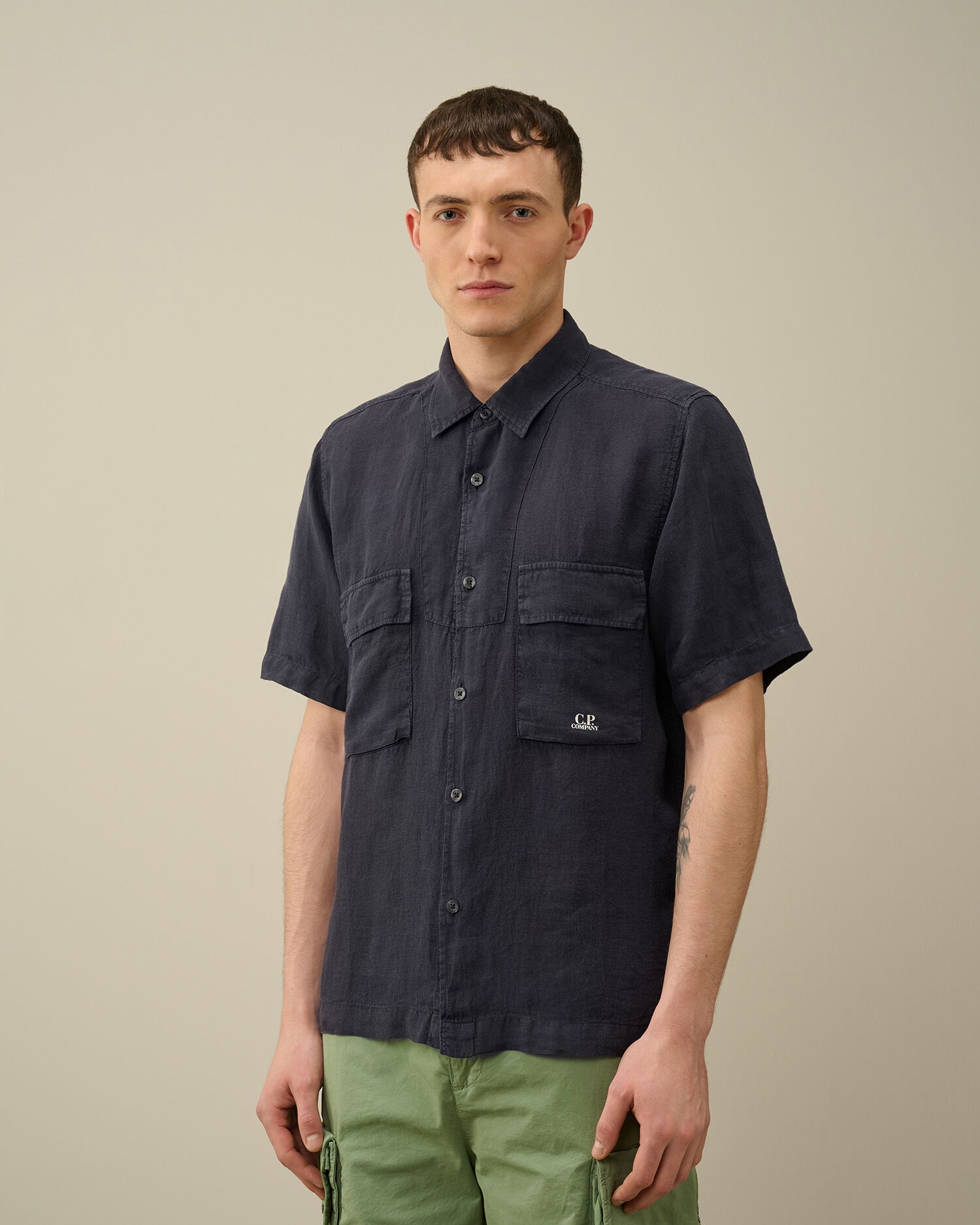 Linen Short Sleeved Shirt - 2