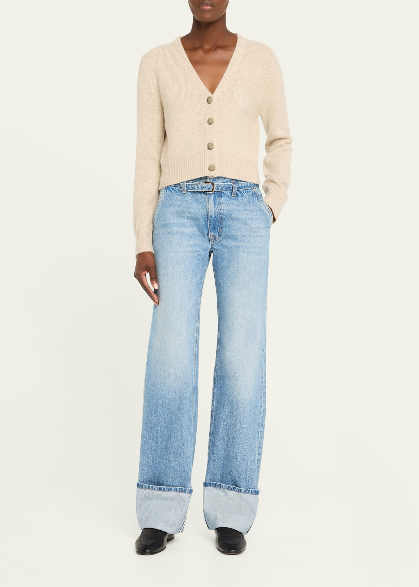 Sloane V-Neck Silk-Cashmere Cardigan - 2
