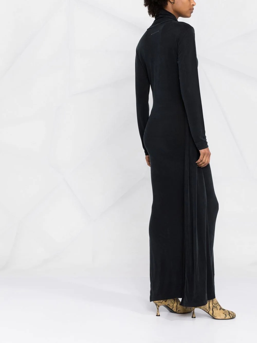 roll-neck maxi dress - 6