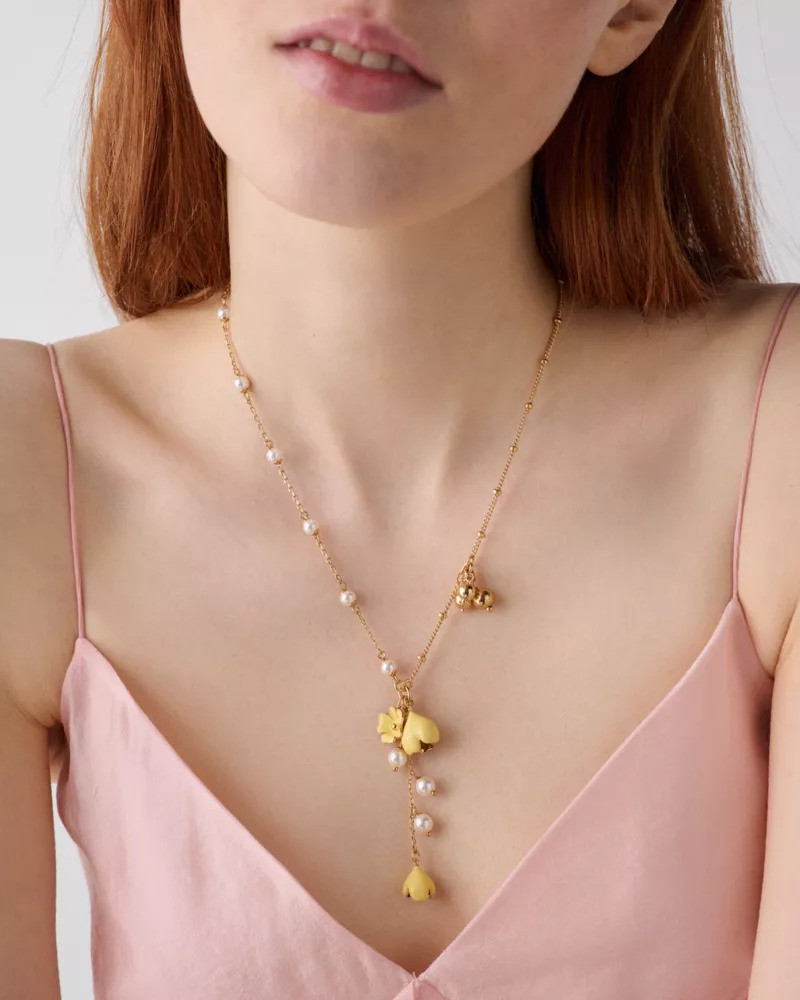 kate spade Golden Bloom Y Necklace outlook