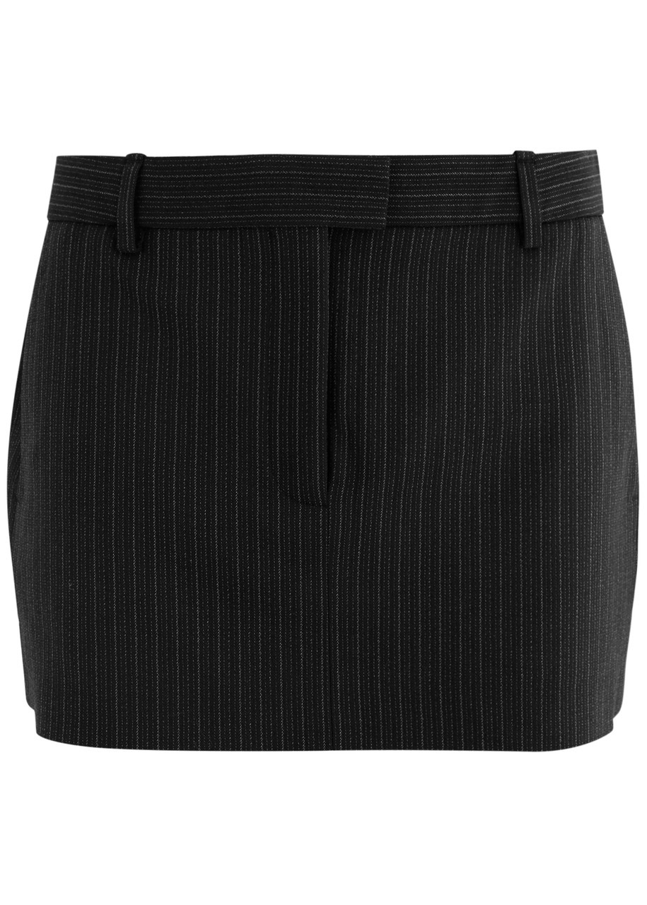 Acne Studios Ina Pinstriped Wool-blend Mini Skirt - 1