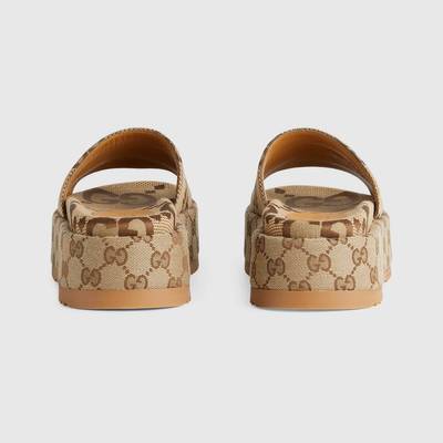 GUCCI Women's platform slide sandal outlook