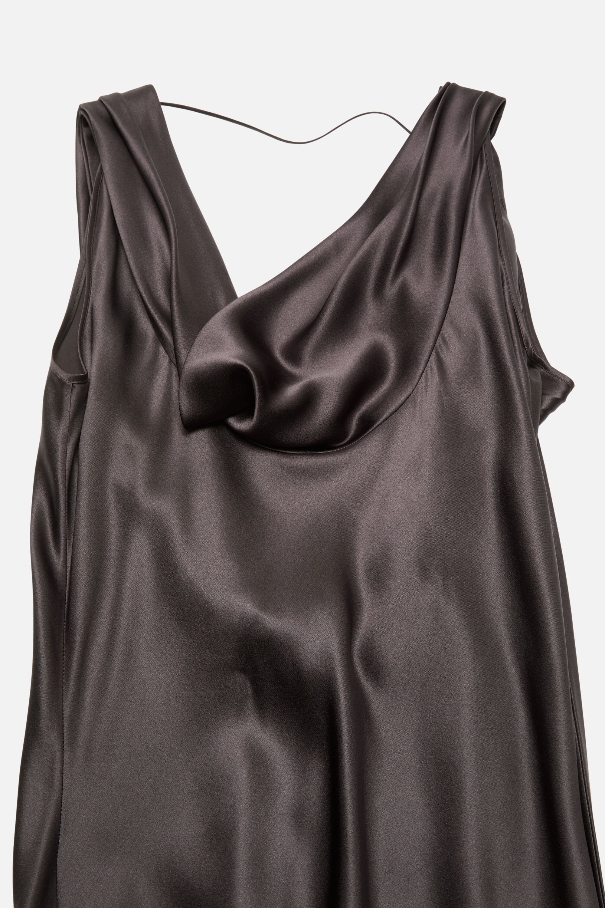 Satin dress - Graphite grey - 5