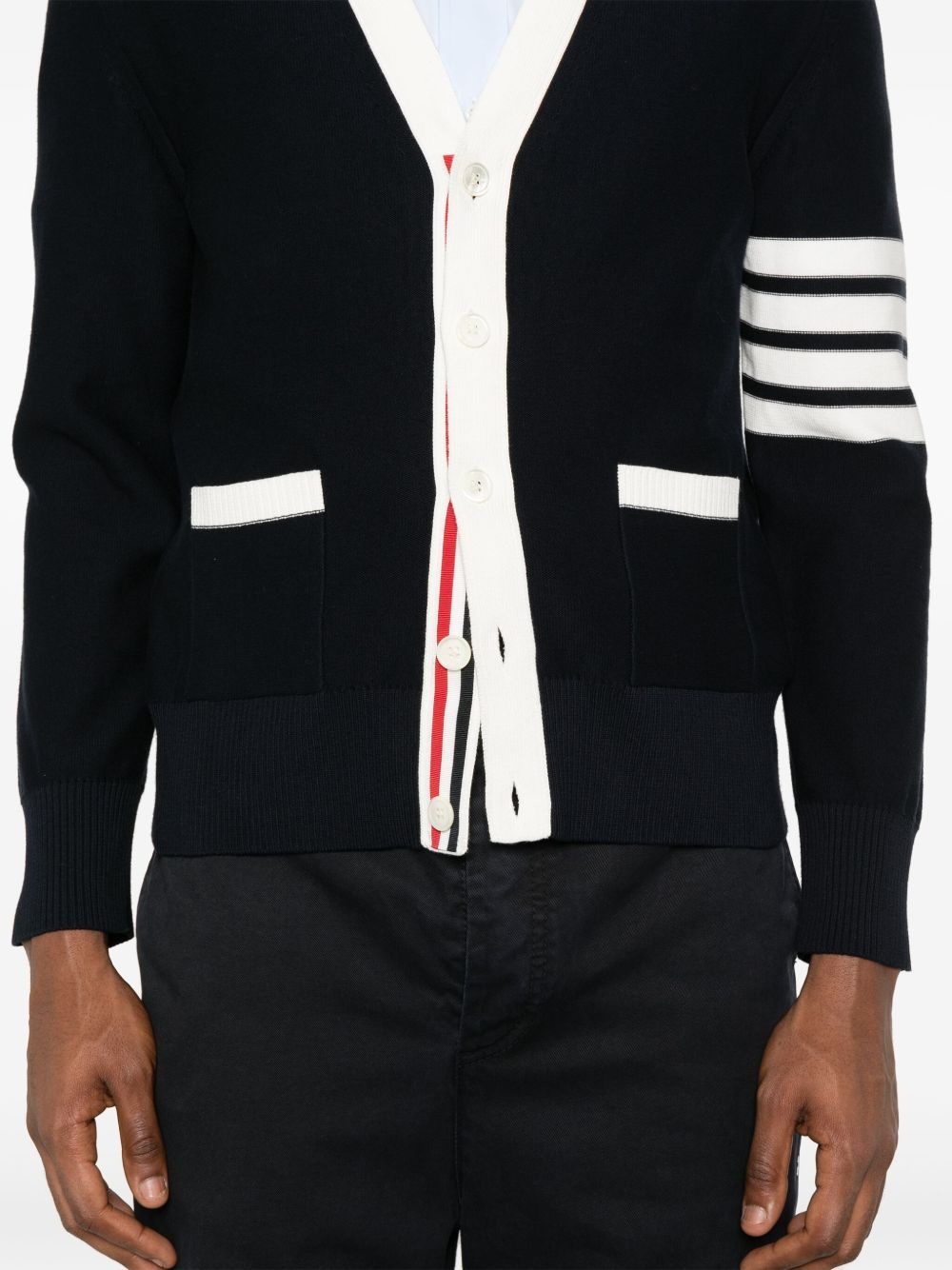 V-neck cotton cardigan - 5