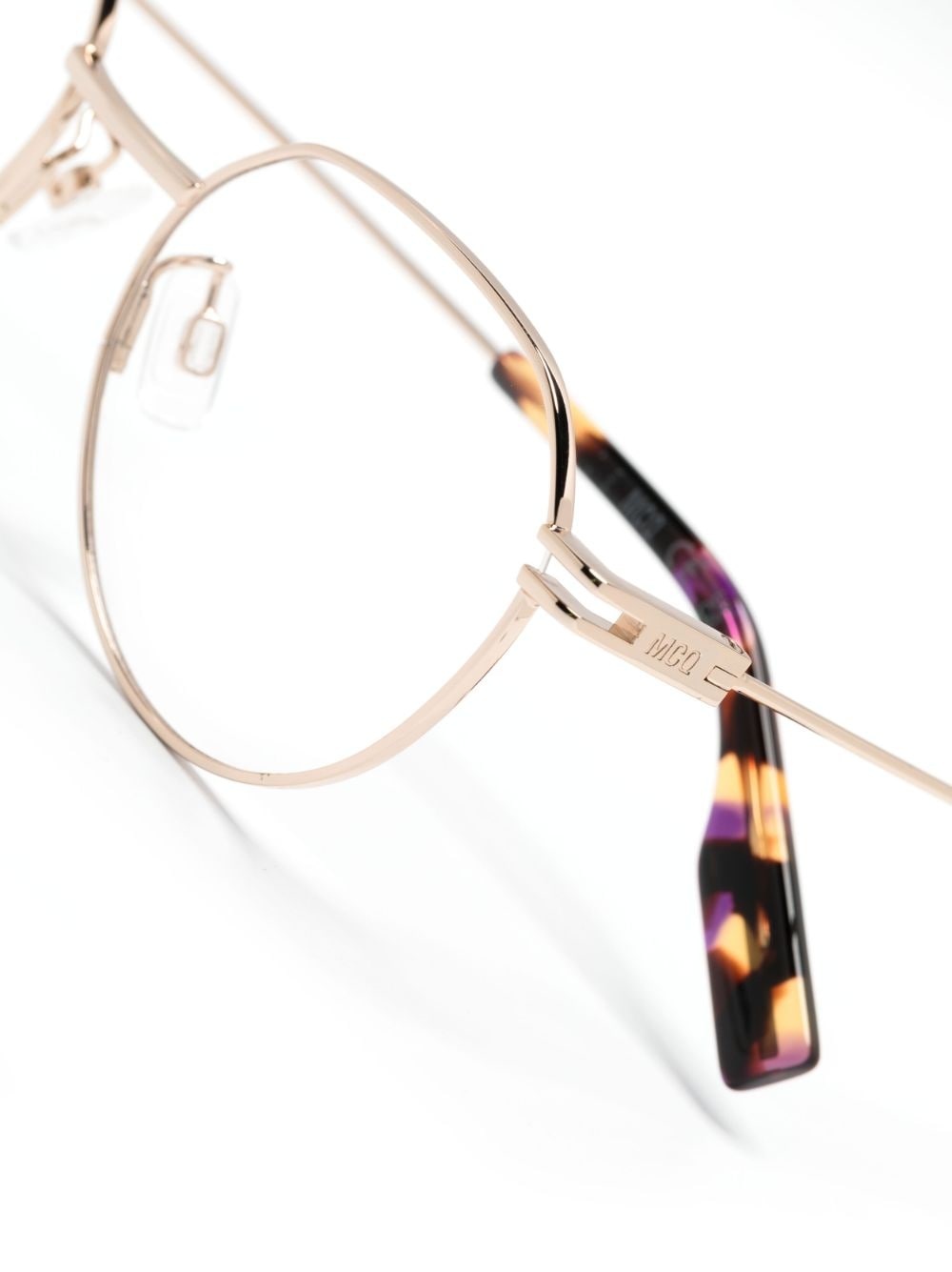 metallic round-frame glasses - 3