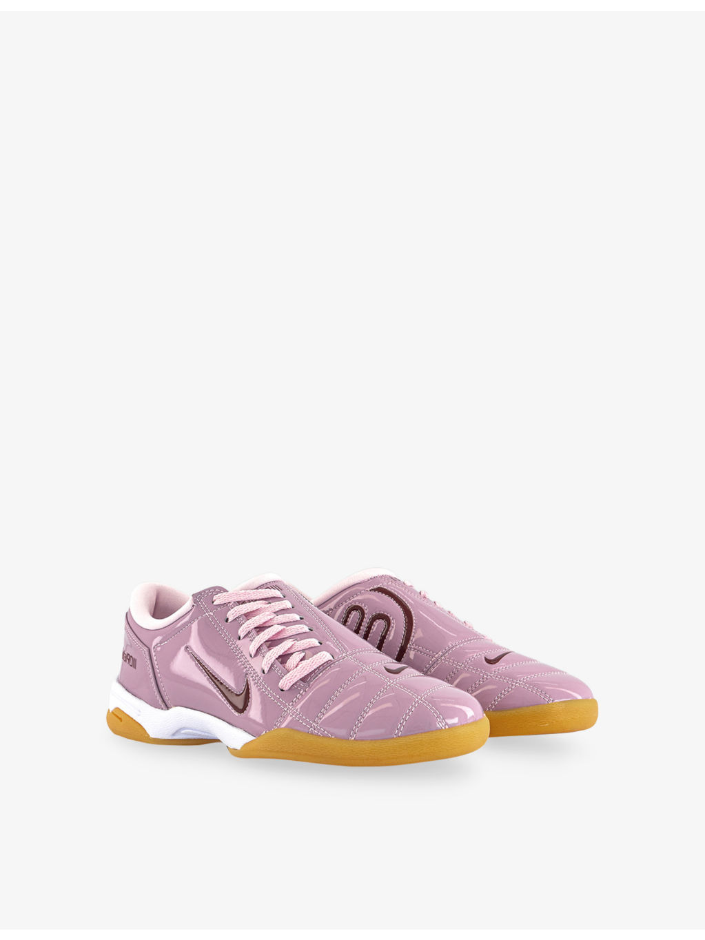 W T90 Patent-Leather Low-Top Trainers - 3