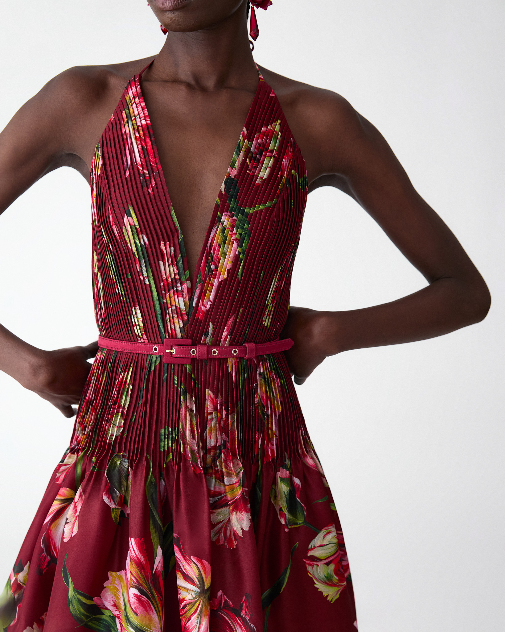 Tulip-Print Gown - 4