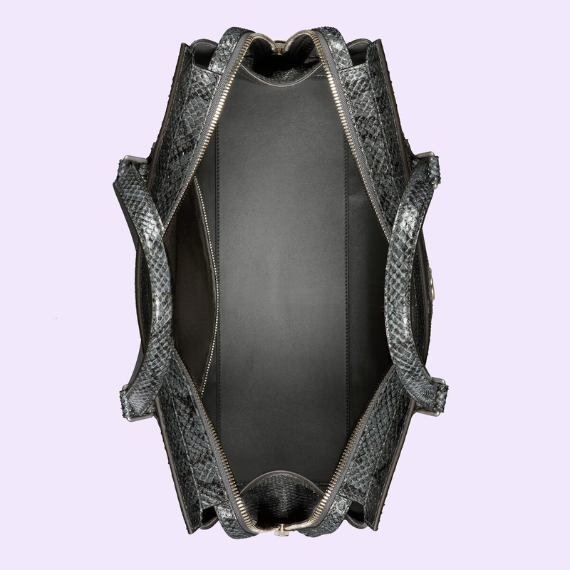 Python medium tote bag with Double G 8