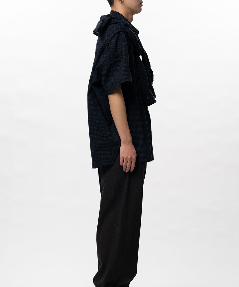 Sleeve Layered Check Shirt 14