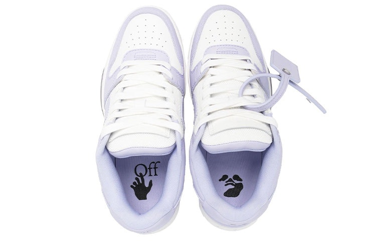 (WMNS) Off-White Out Of Office Calf Leather Sneaker 'Purple White' OWIA259F22LEA0010136 - 3