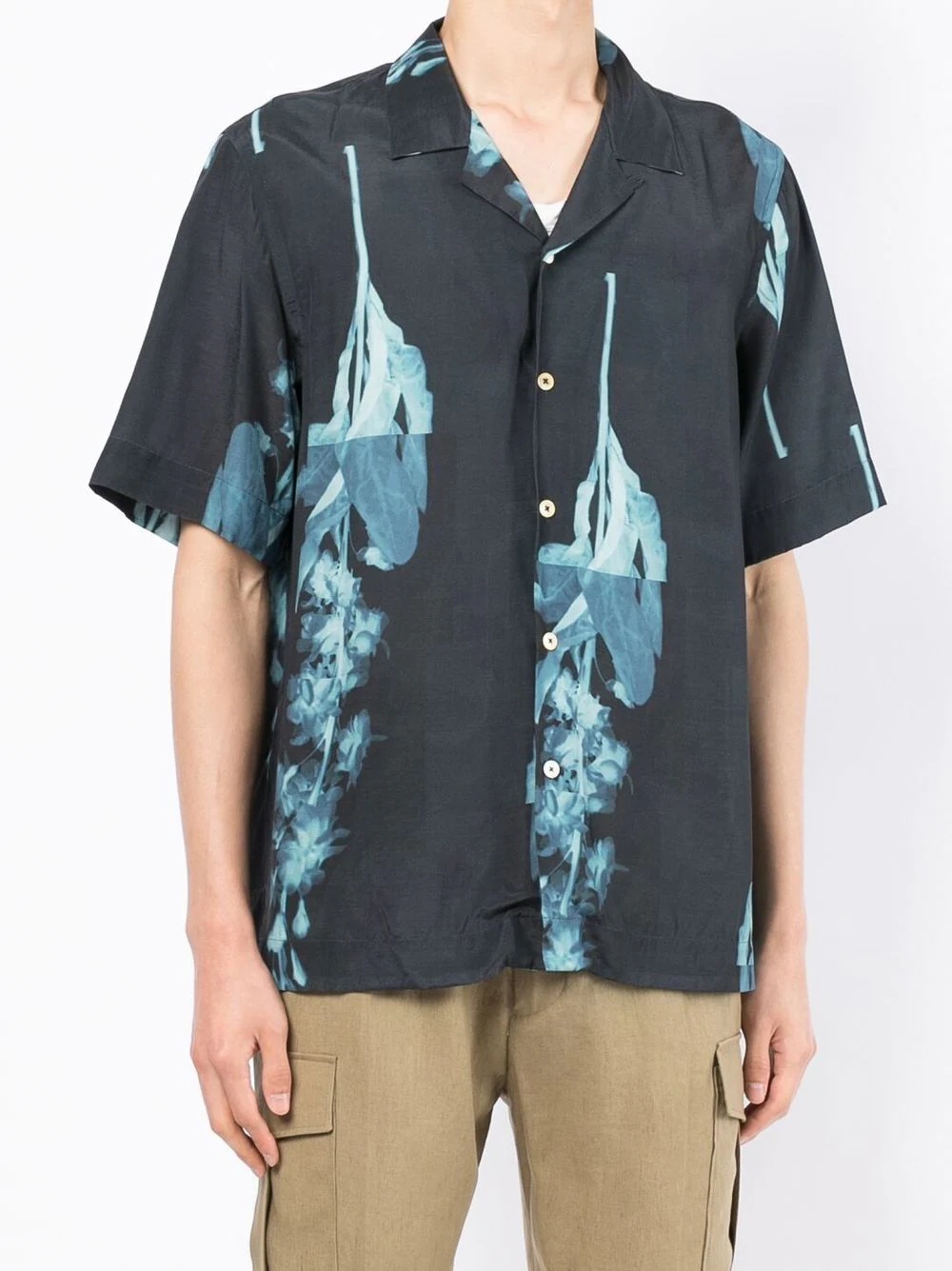 floral-print short-sleeve shirt - 3