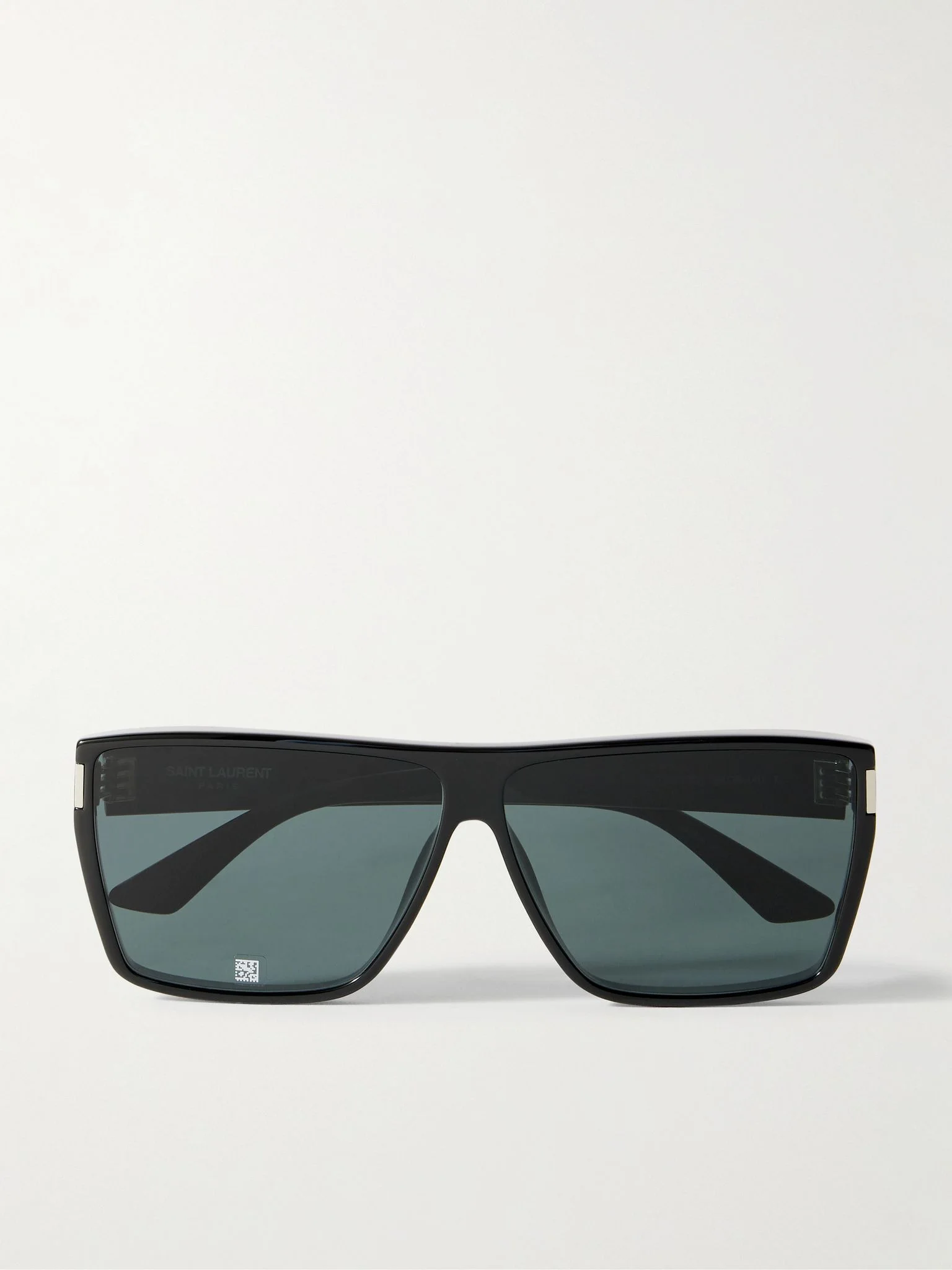 Square-Frame Acetate Sunglasses Black - 1