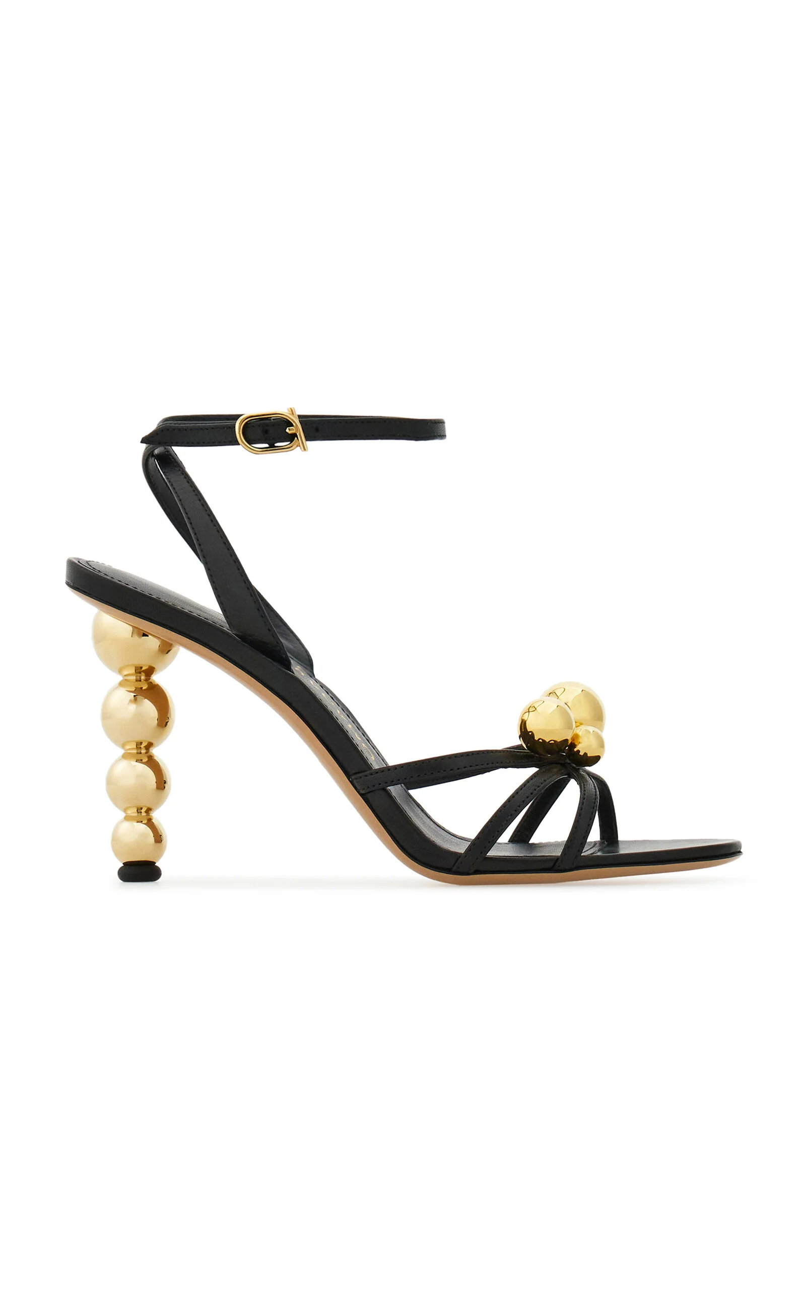 Karina Leather Sandals black - 1