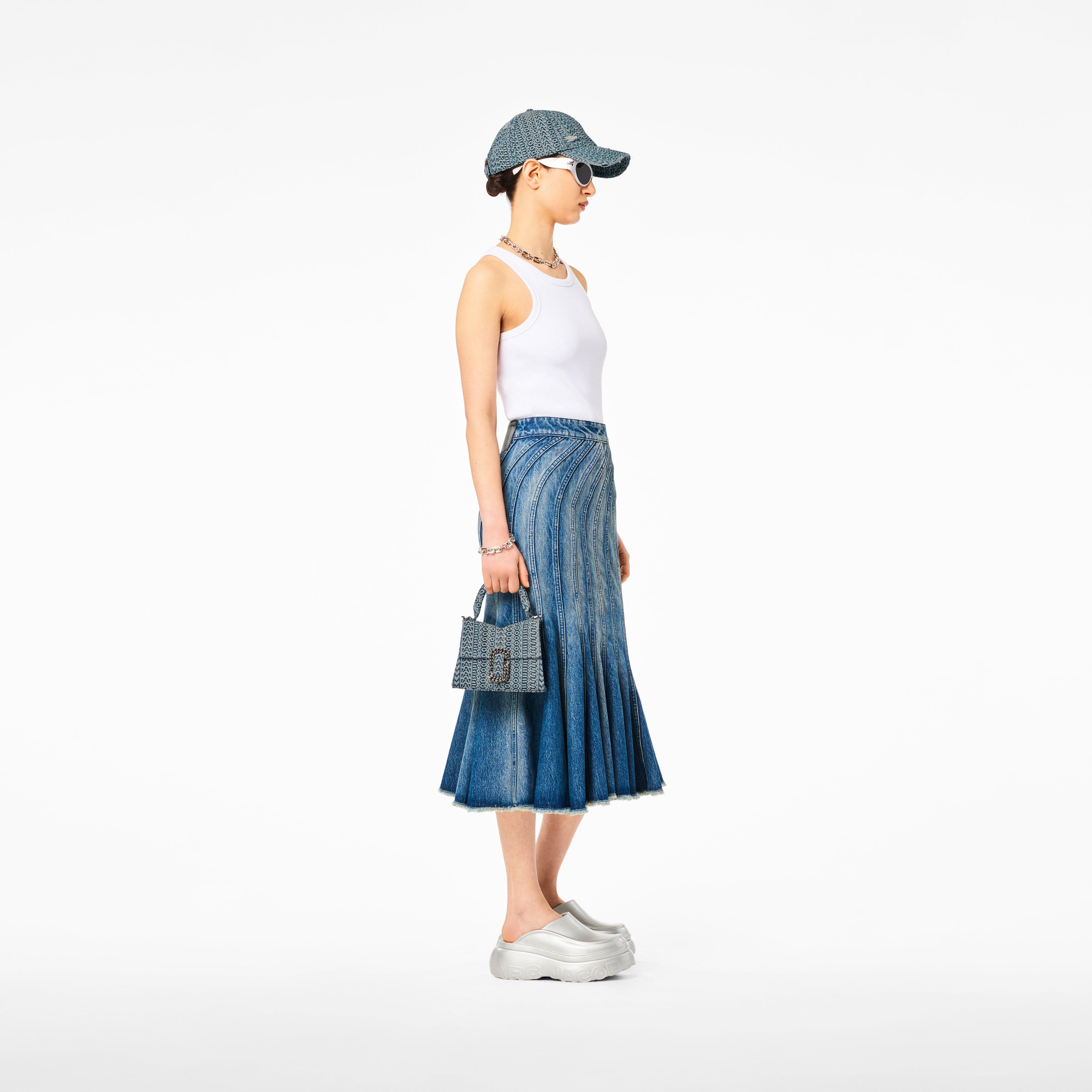 THE WASHED MONOGRAM DENIM ST. MARC MINI TOP HANDLE - 2