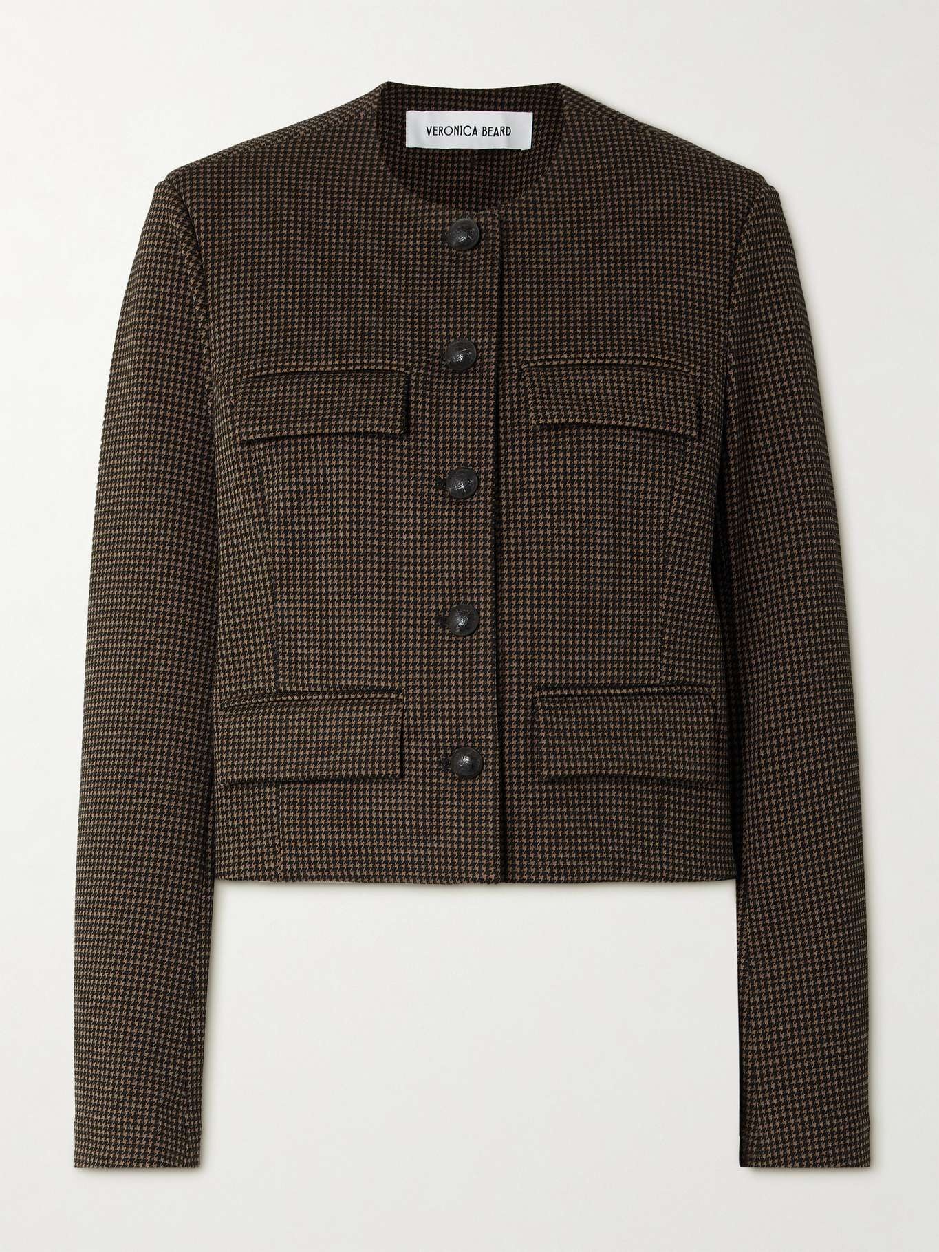 Berkley houndstooth knitted jacket - 1