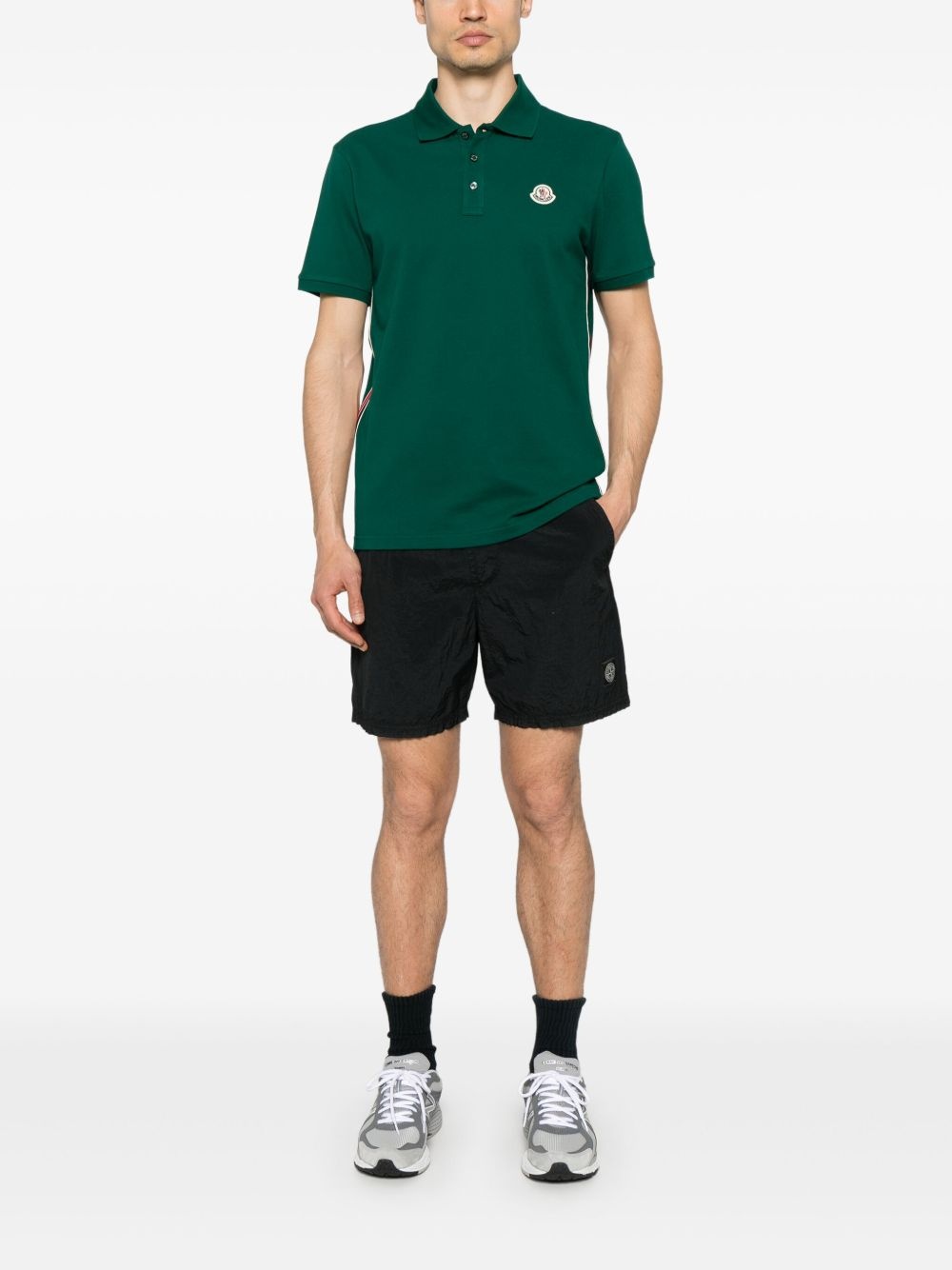 stripe-detail piqué polo shirt - 2