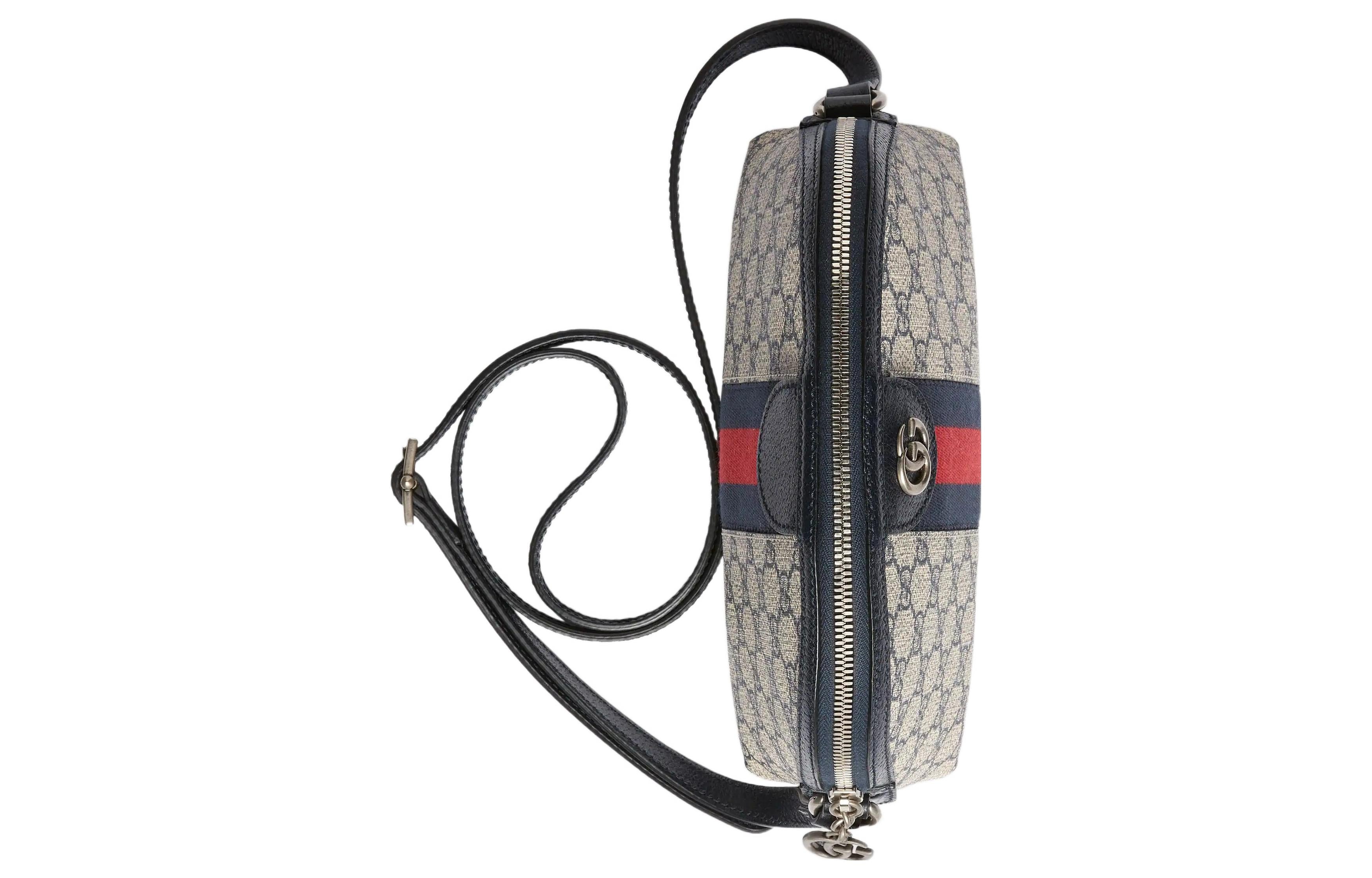 (WMNS) Gucci Ophidia GG Small Shoulder Bag 'Beige Blue' 499621-K05NN-4076 - 5