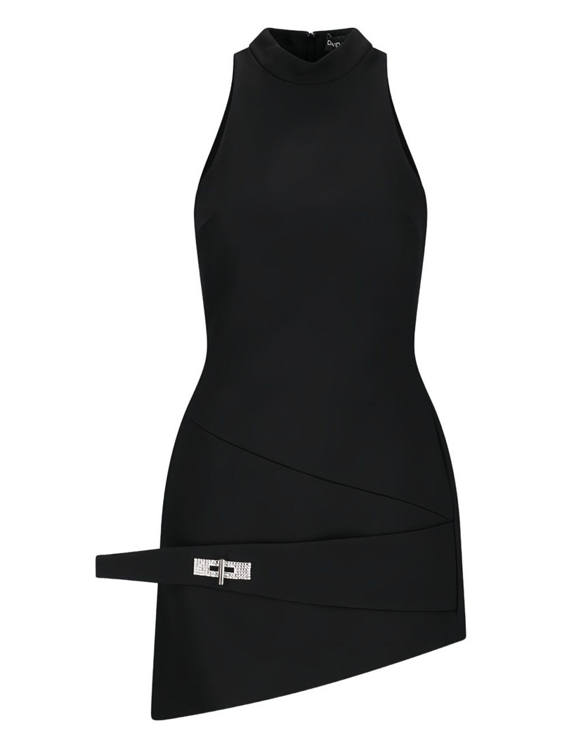 asymmetric halterneck mini dress 1