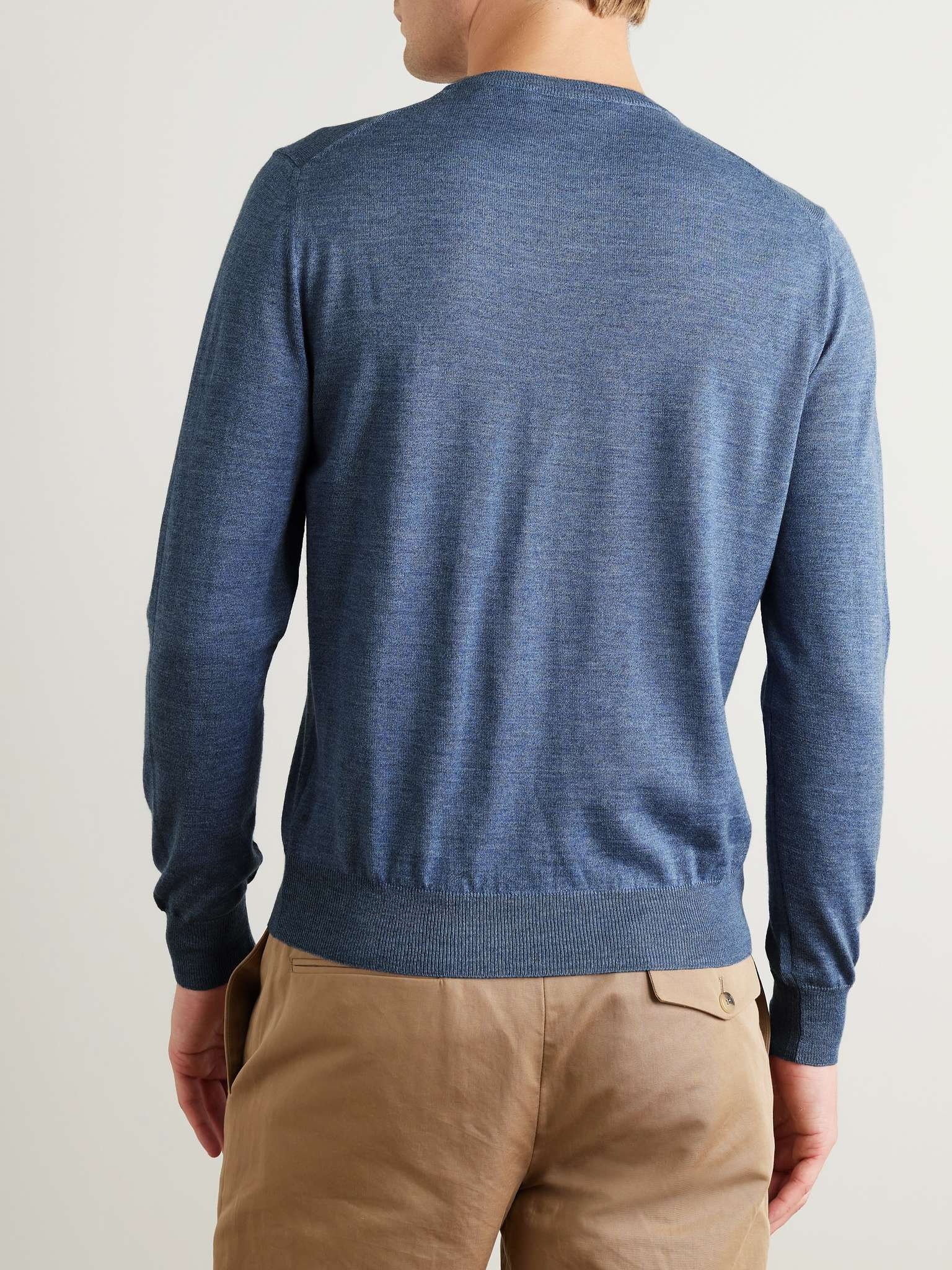Mélange Merino Wool Sweater - 4