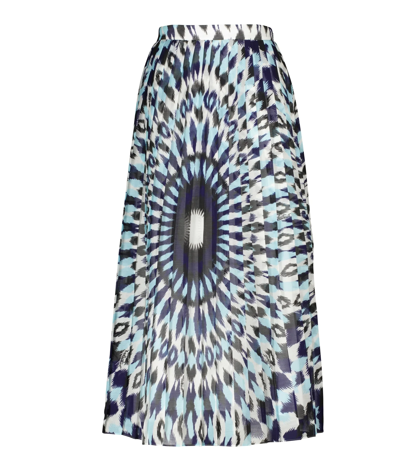 Exclusive to Mytheresa – Printed cotton and silk midi skirt - 1