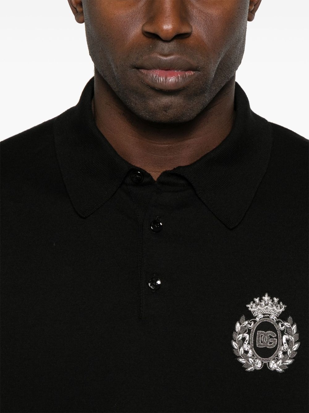 logo-embroidered polo shirt - 4