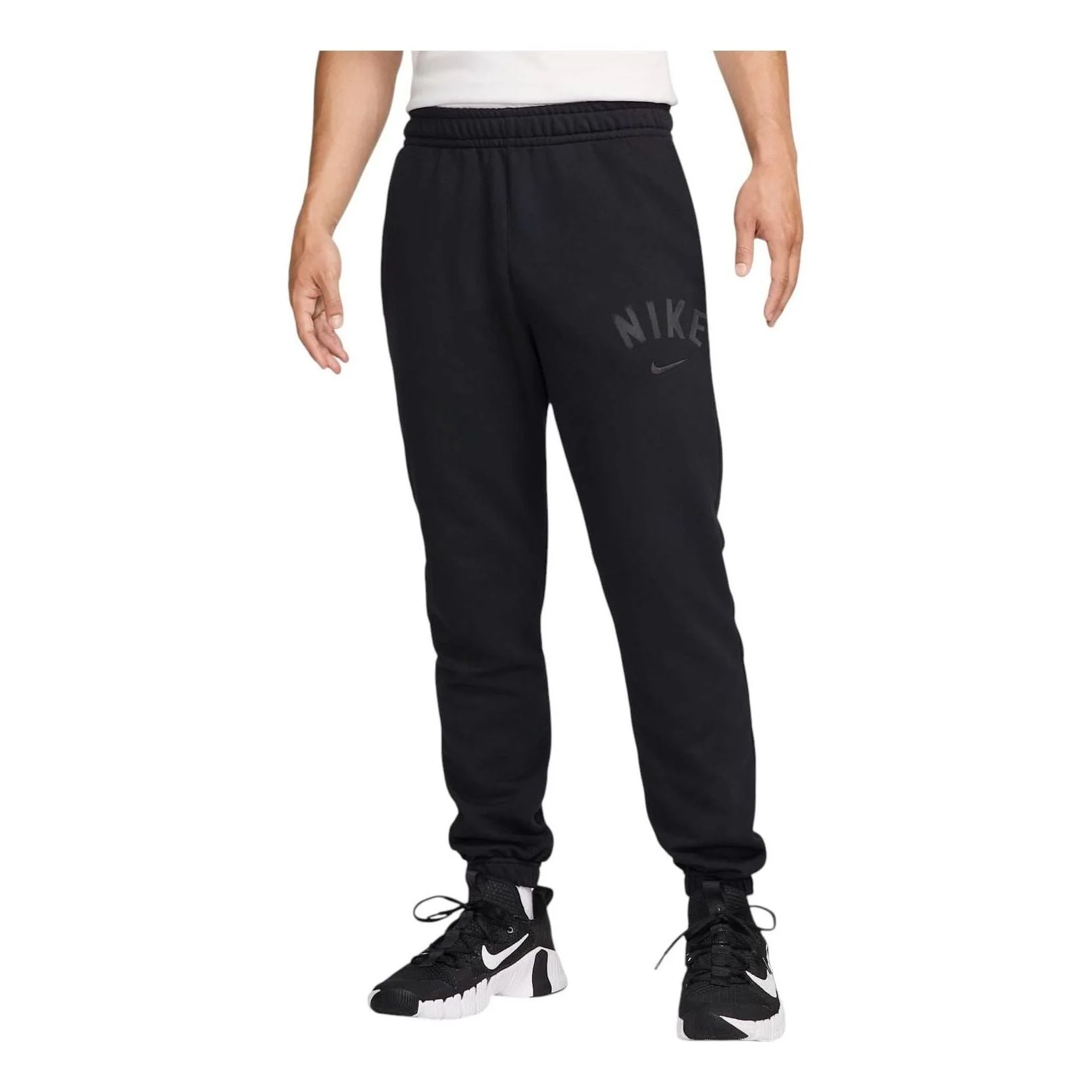 Nike Swoosh Dri-FIT Fleece Fitness Joggers Asia Sizing 'Black' FV9947-010 - 1