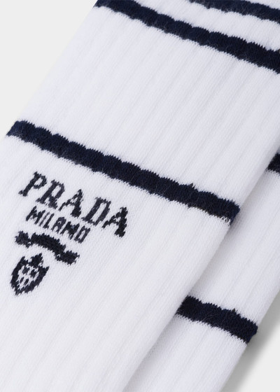 Prada Men's Logo Crew Socks outlook