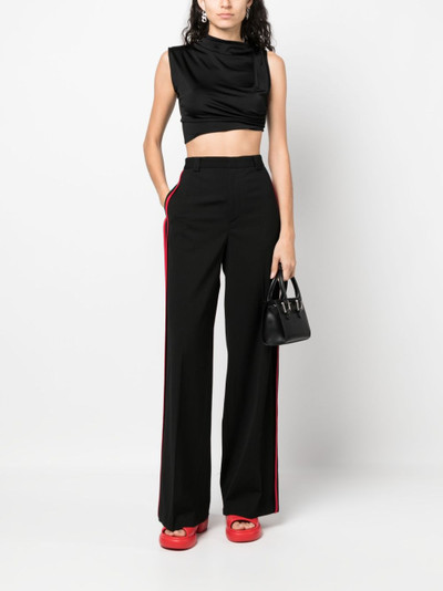 REDValentino stripe-detailing tailored-cut trousers outlook