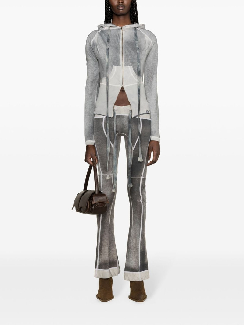 KNWLS Raze washed panelled  hoodie outlook