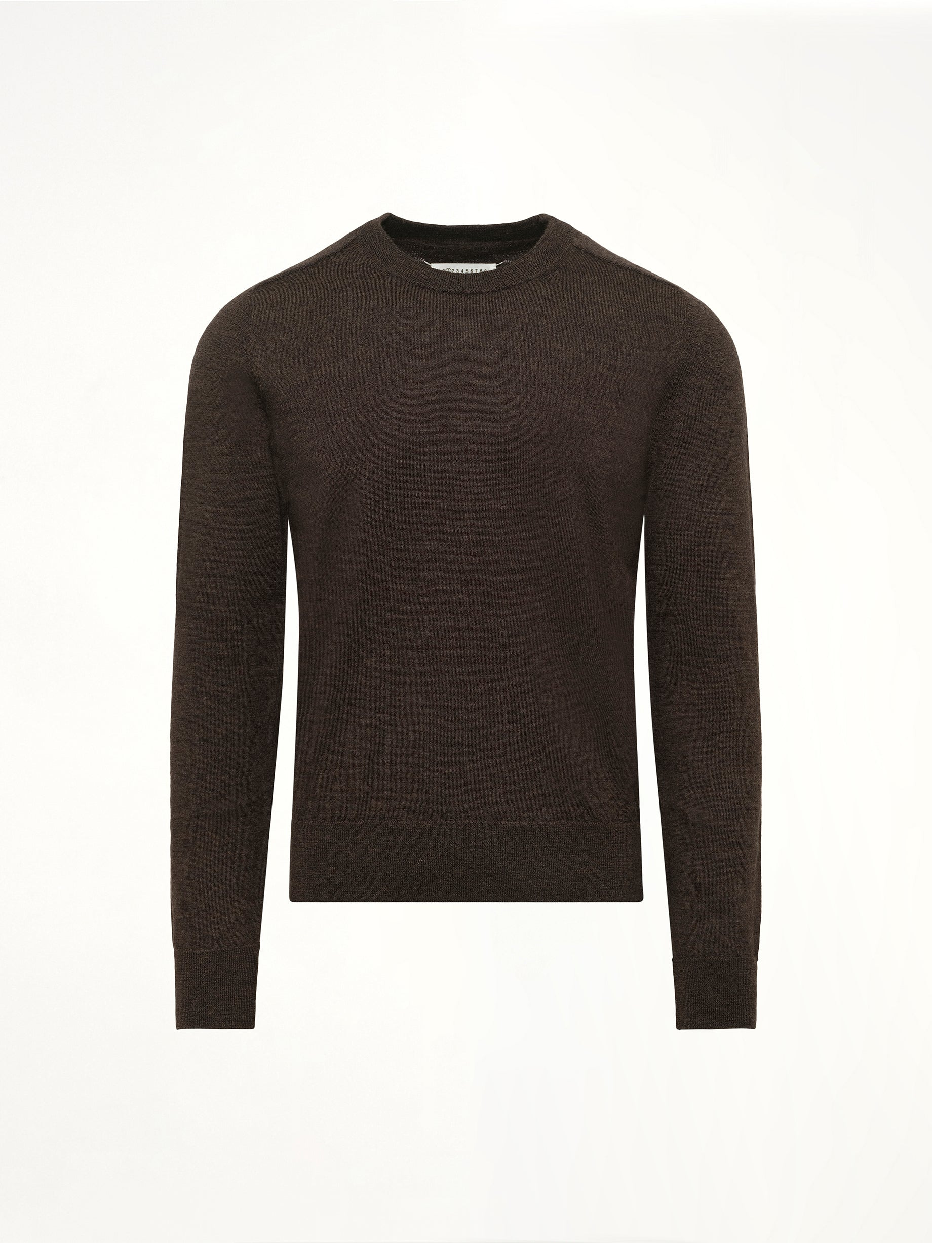 Gauge 12 Knit Sweater in Dark Brown - 2