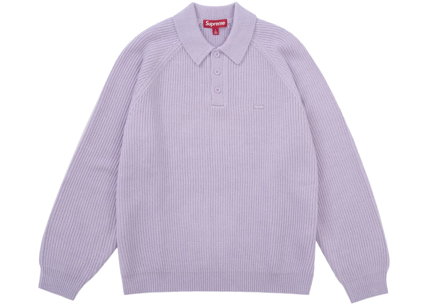 Supreme Small Box Polo Sweater (FW25) Light Purple - 1