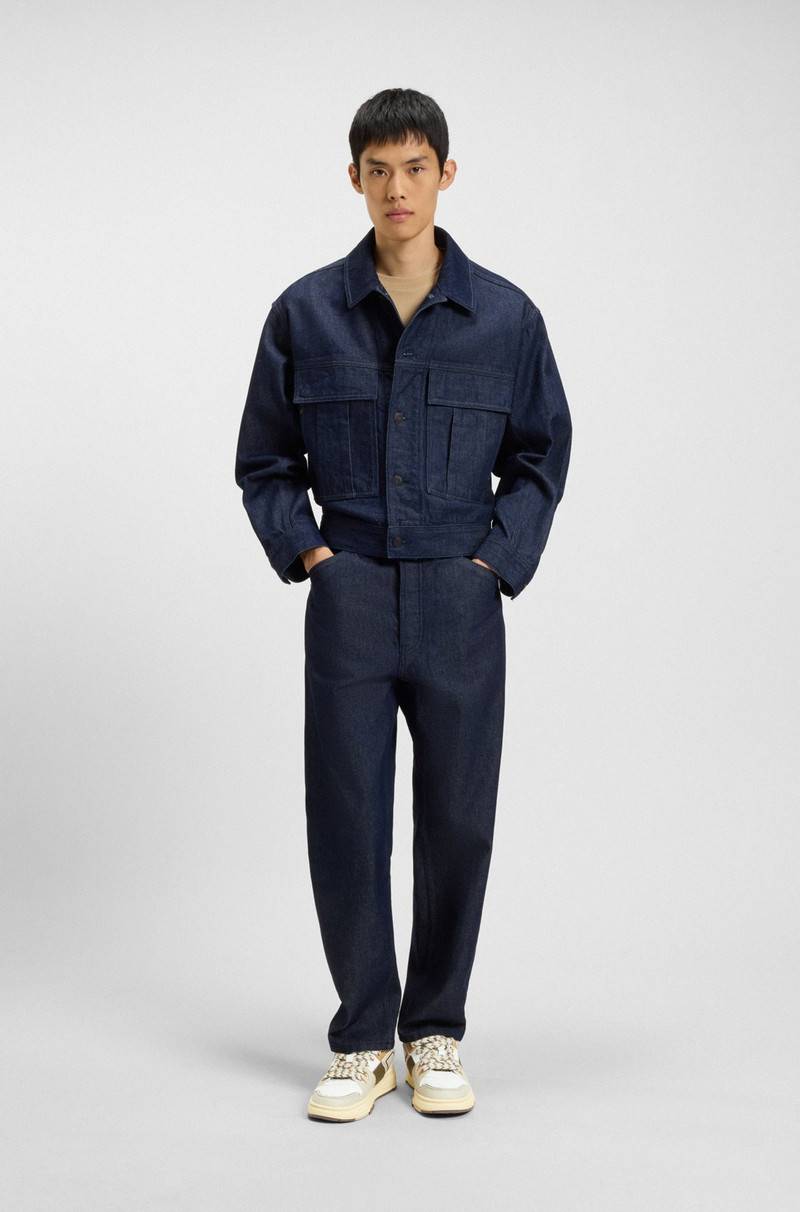 HUGO TRAINERS WITH MESH AND FAUX LEATHER outlook