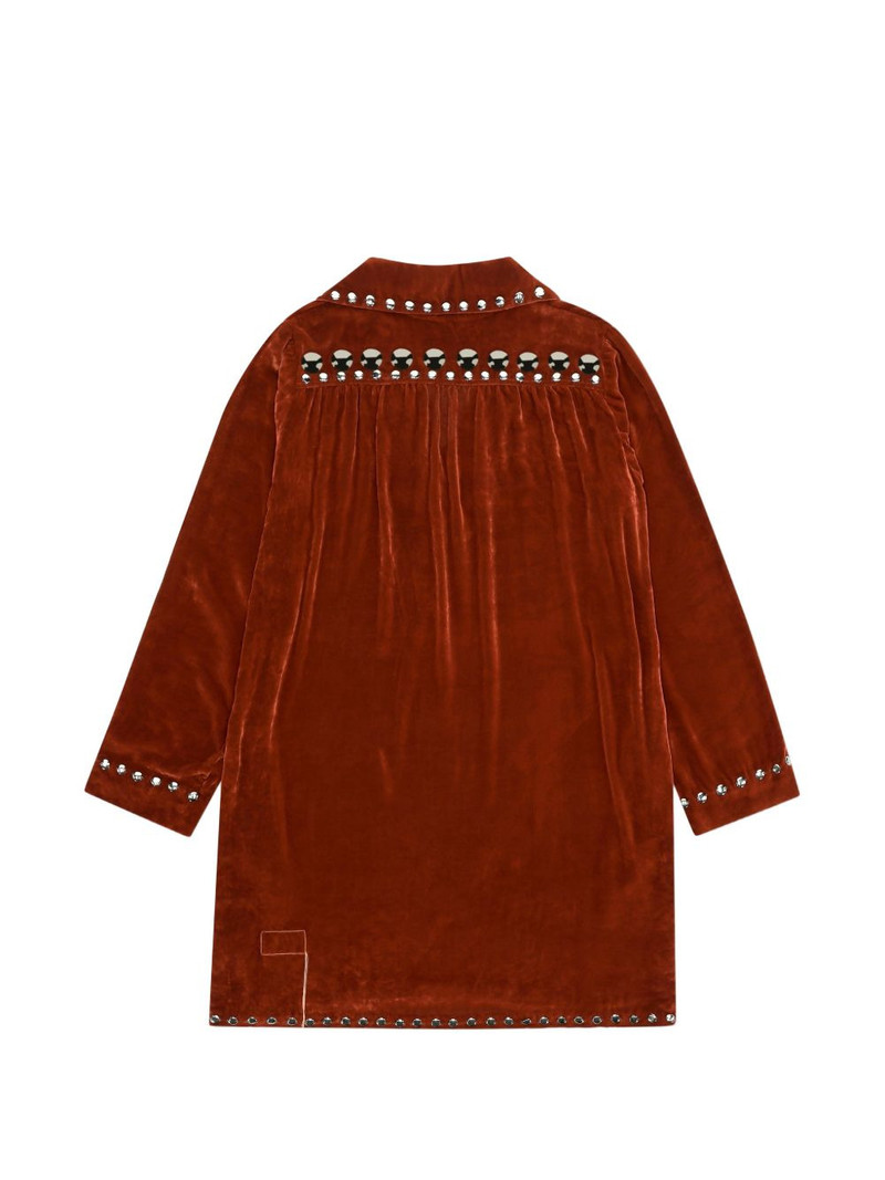 FORTELA studded velvet blouse outlook