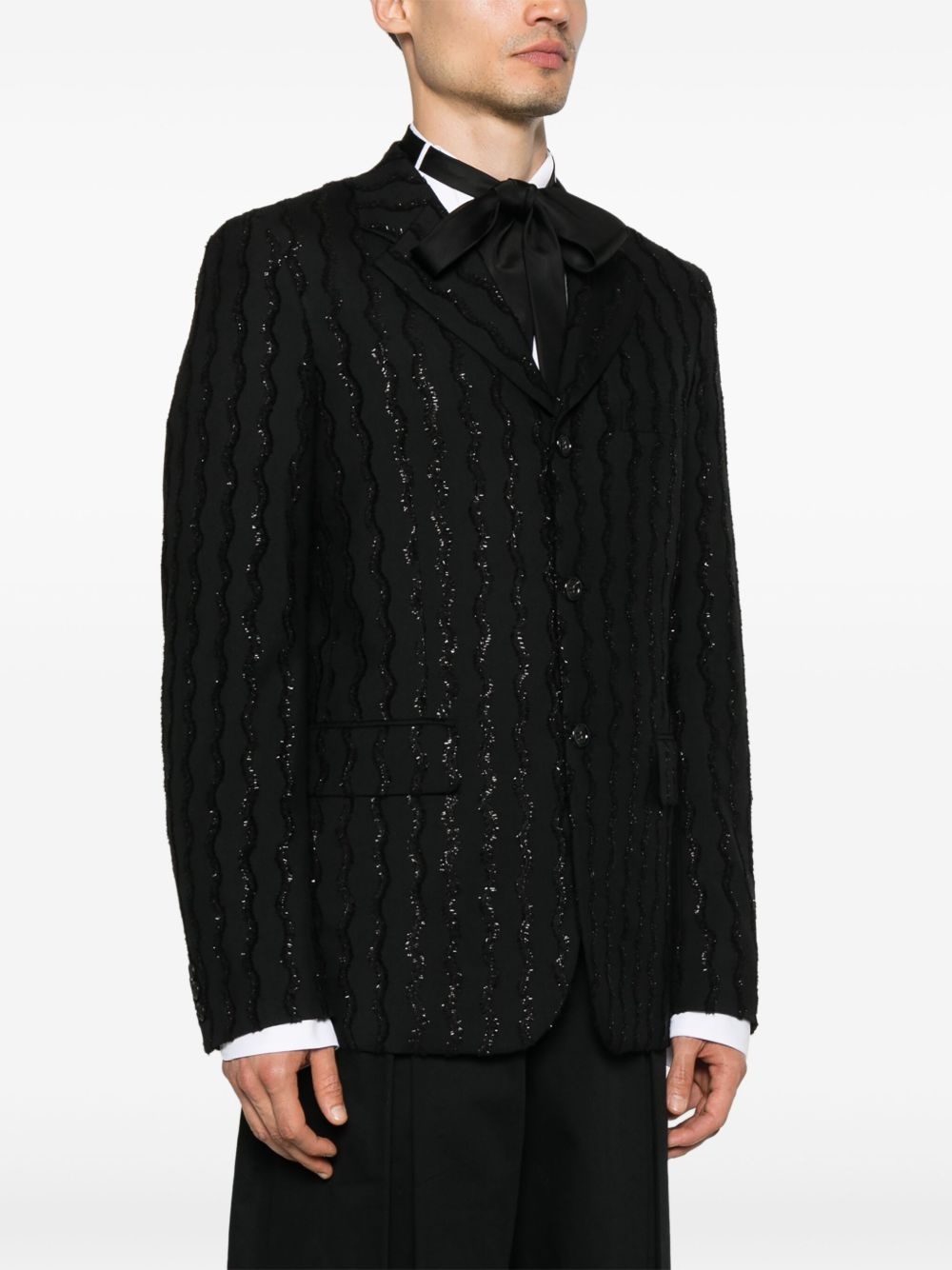 fringe-detail blazer - 3