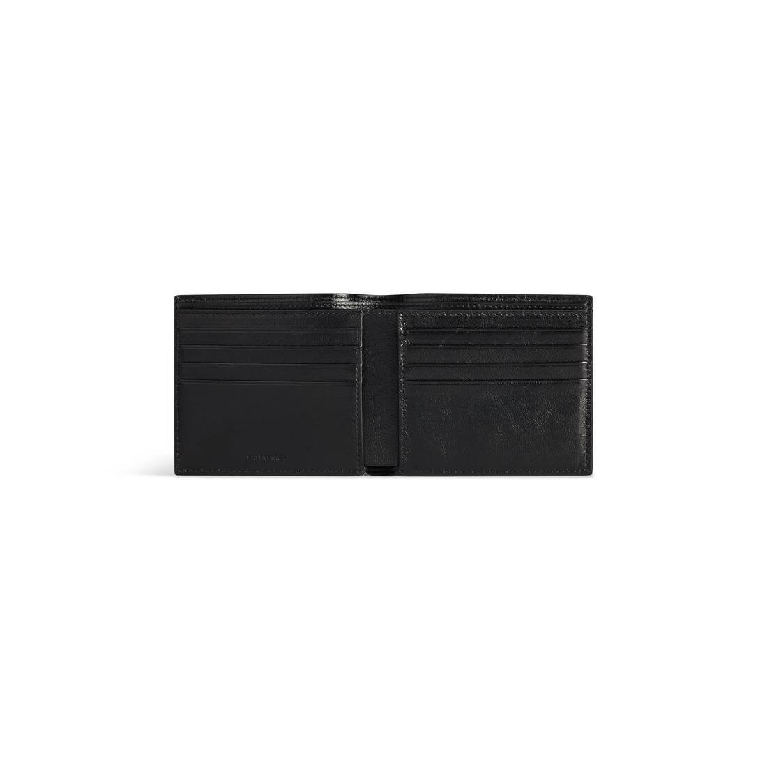 Men's Cash Square Folded Wallet Bal Paris Allover  in Black - 3