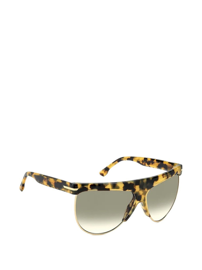 tortoiseshell-effect geometric-frame sunglasses 3