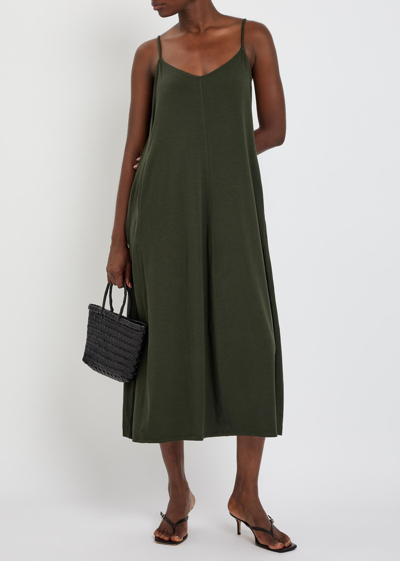 Eileen Fisher Lantern Jersey Midi Dress 4