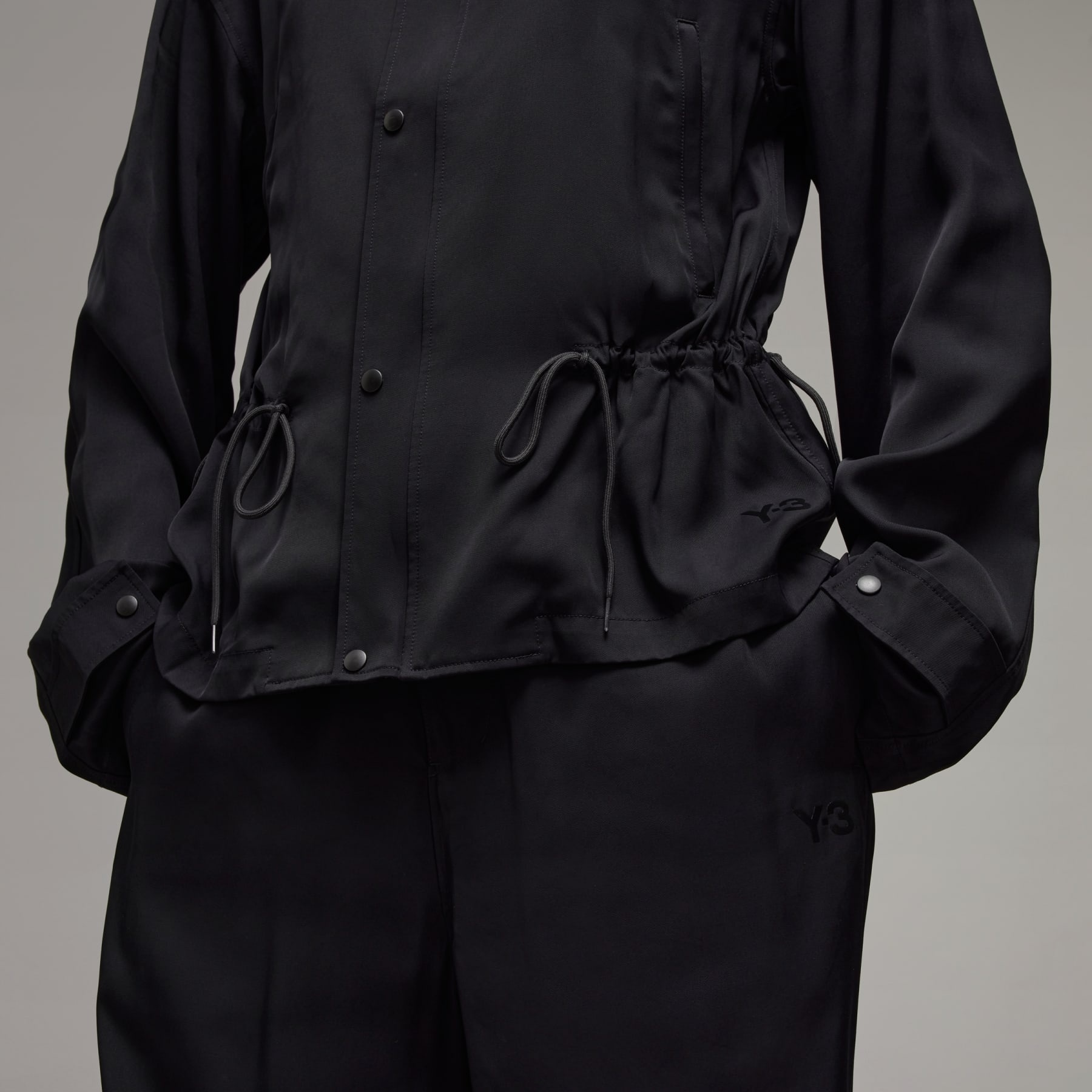 Y-3 Rayon Twill Hooded Top - 8