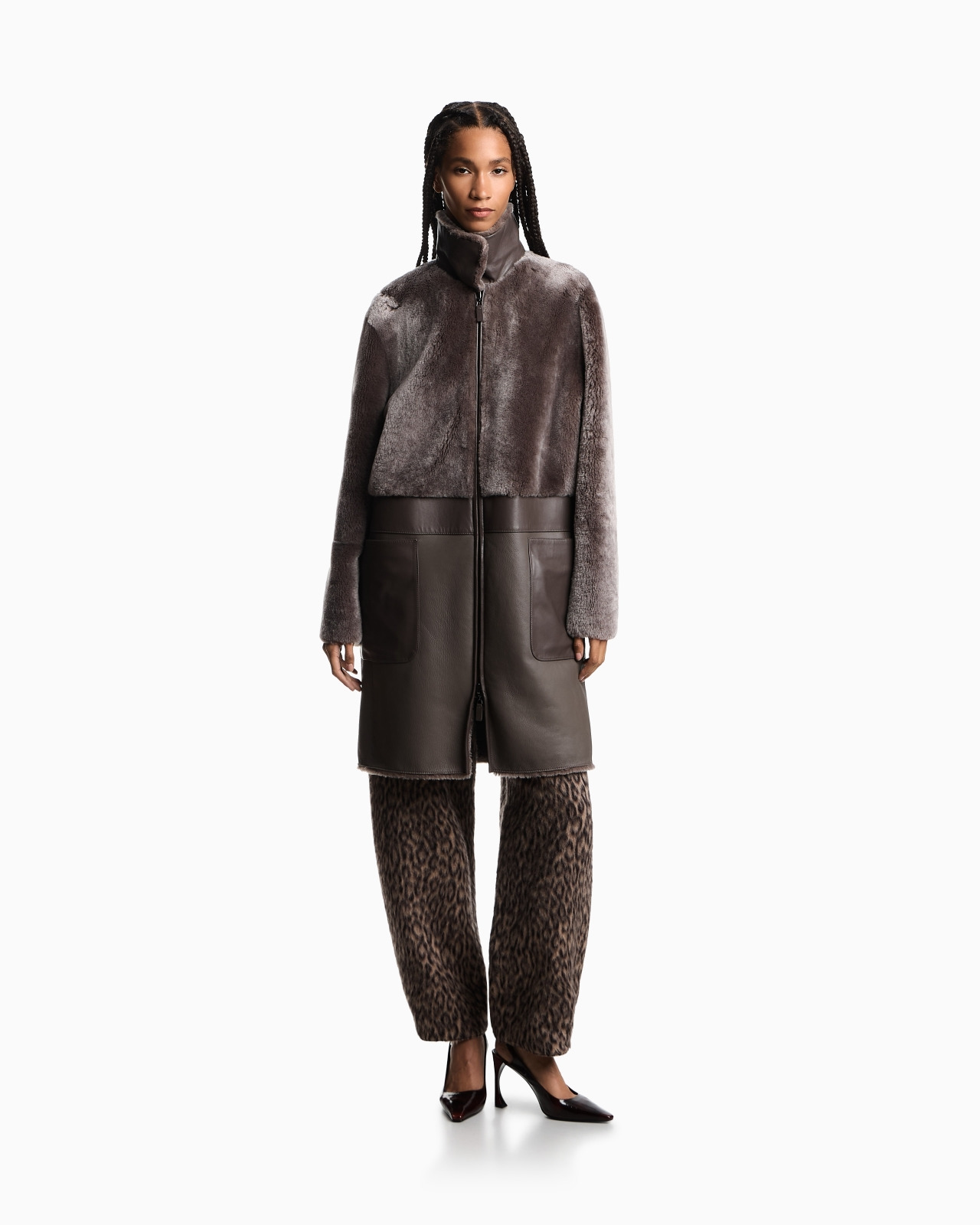 ASV REVERSIBLE COAT IN SPANISH MERINO SHEARLING LAMBSKIN - 6