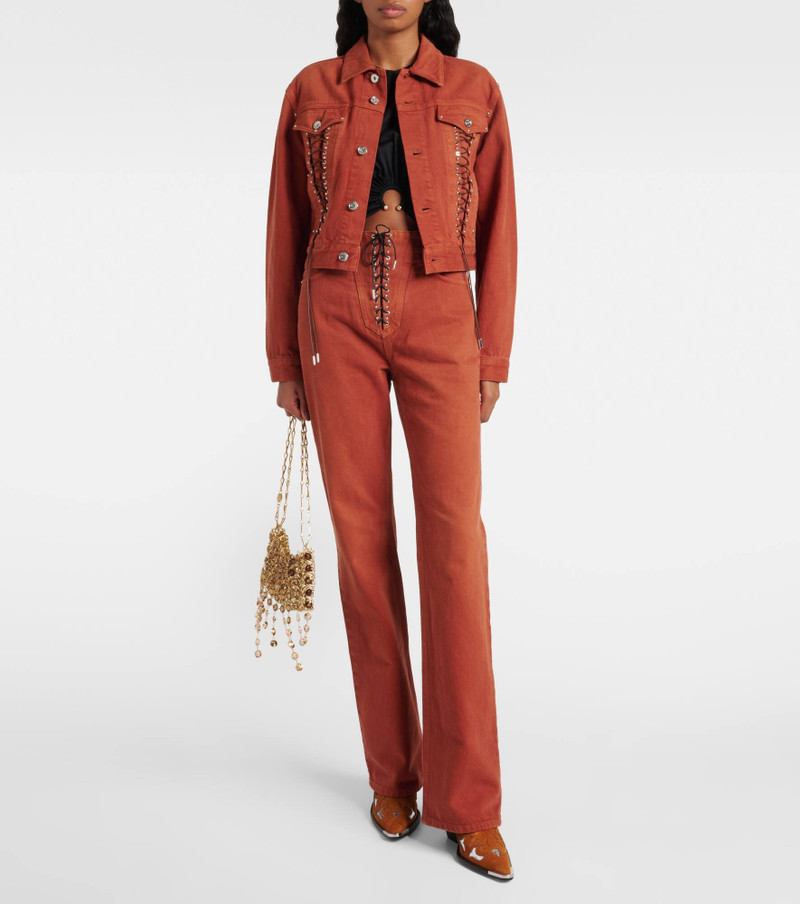 rabanne Cropped denim jacket outlook