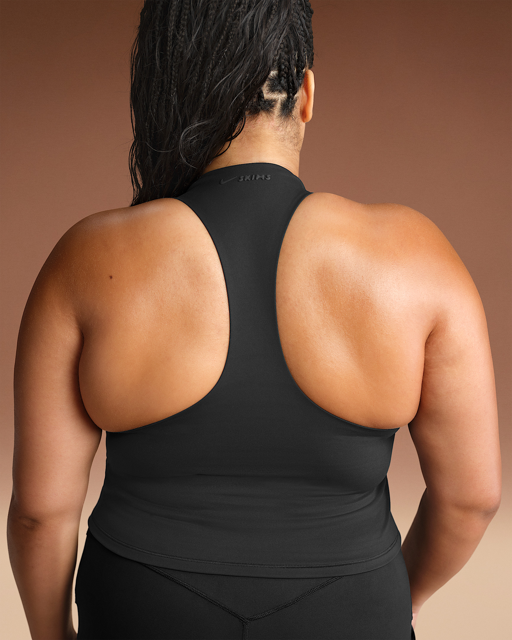 NikeSKIMS Matte Women's Mock-Neck Racerback Tank Top - 8