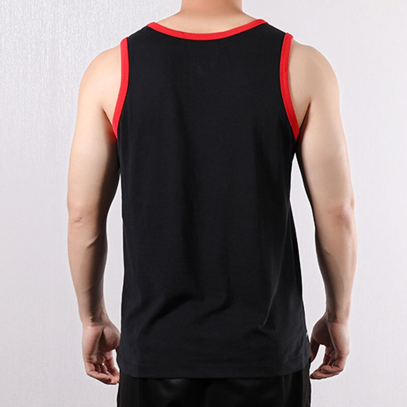 Nike Logo Printing Contrasting Colors Sports Basketball Vest Black BQ3676-010 - 4